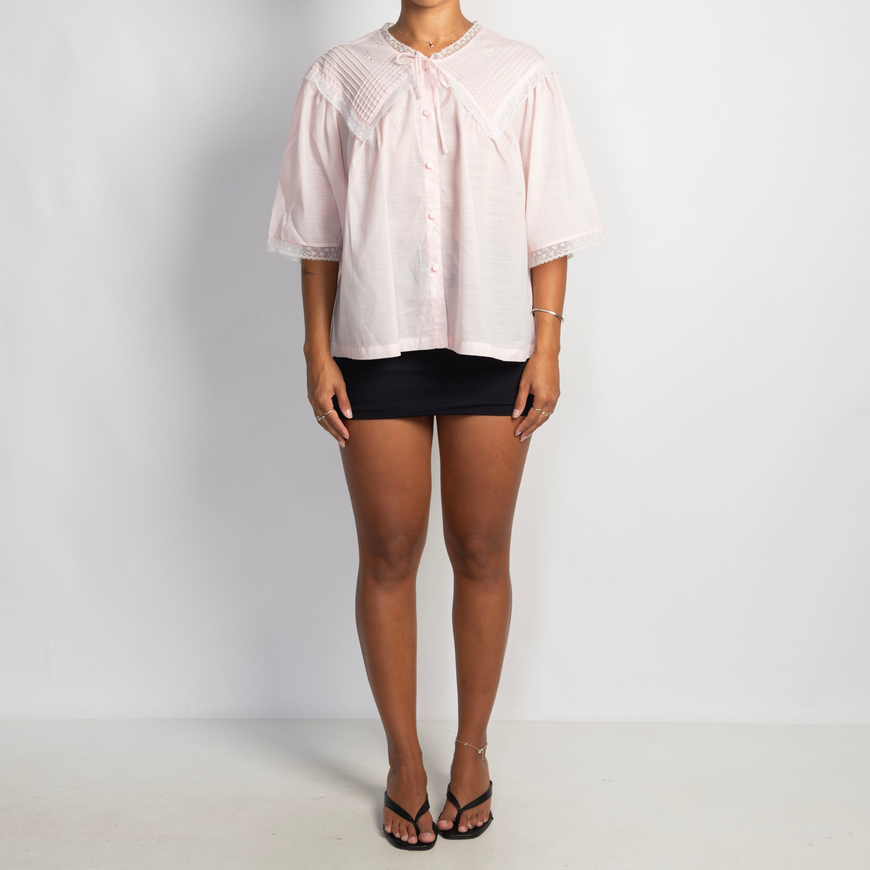 PALE PINK BED JACKET