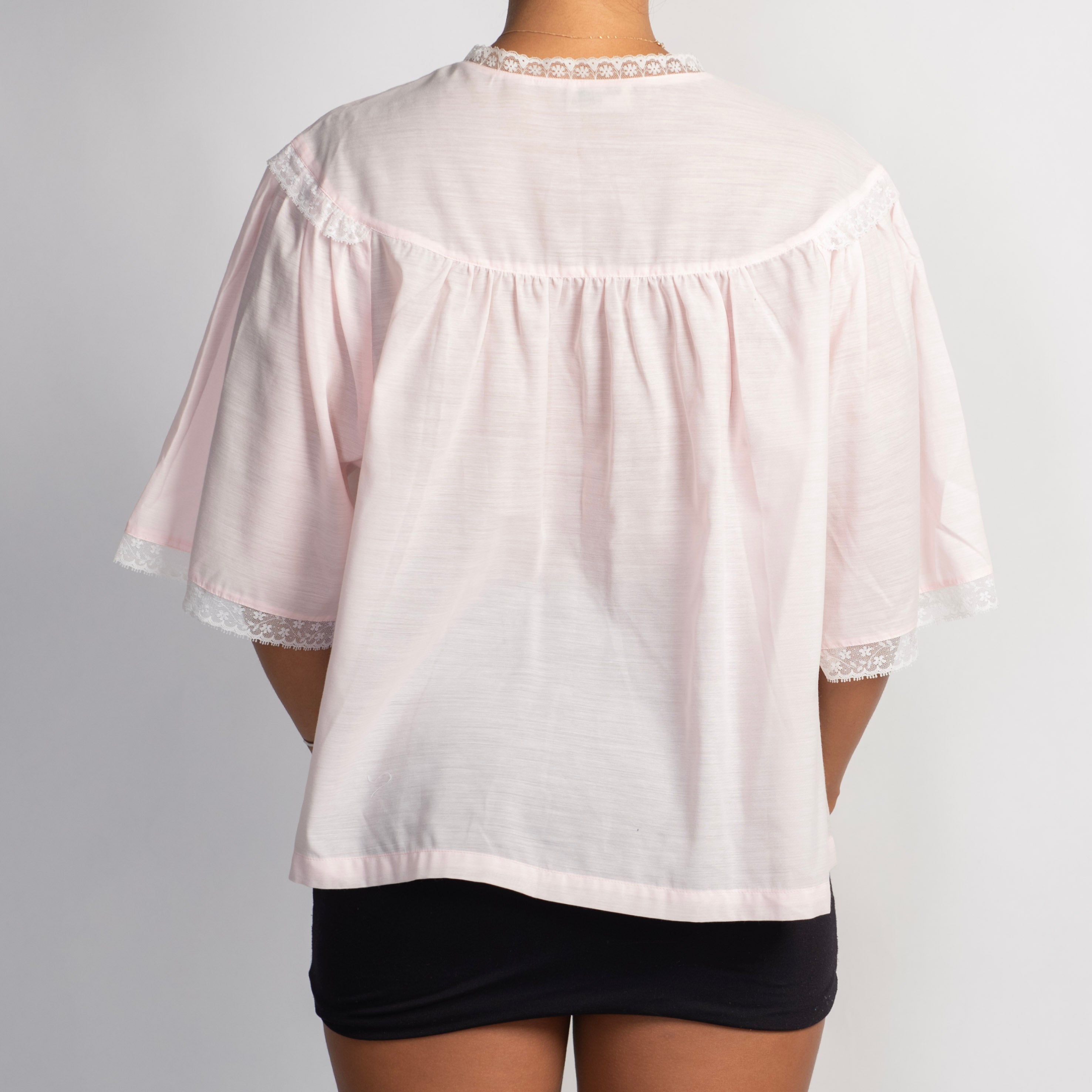 PALE PINK BED JACKET