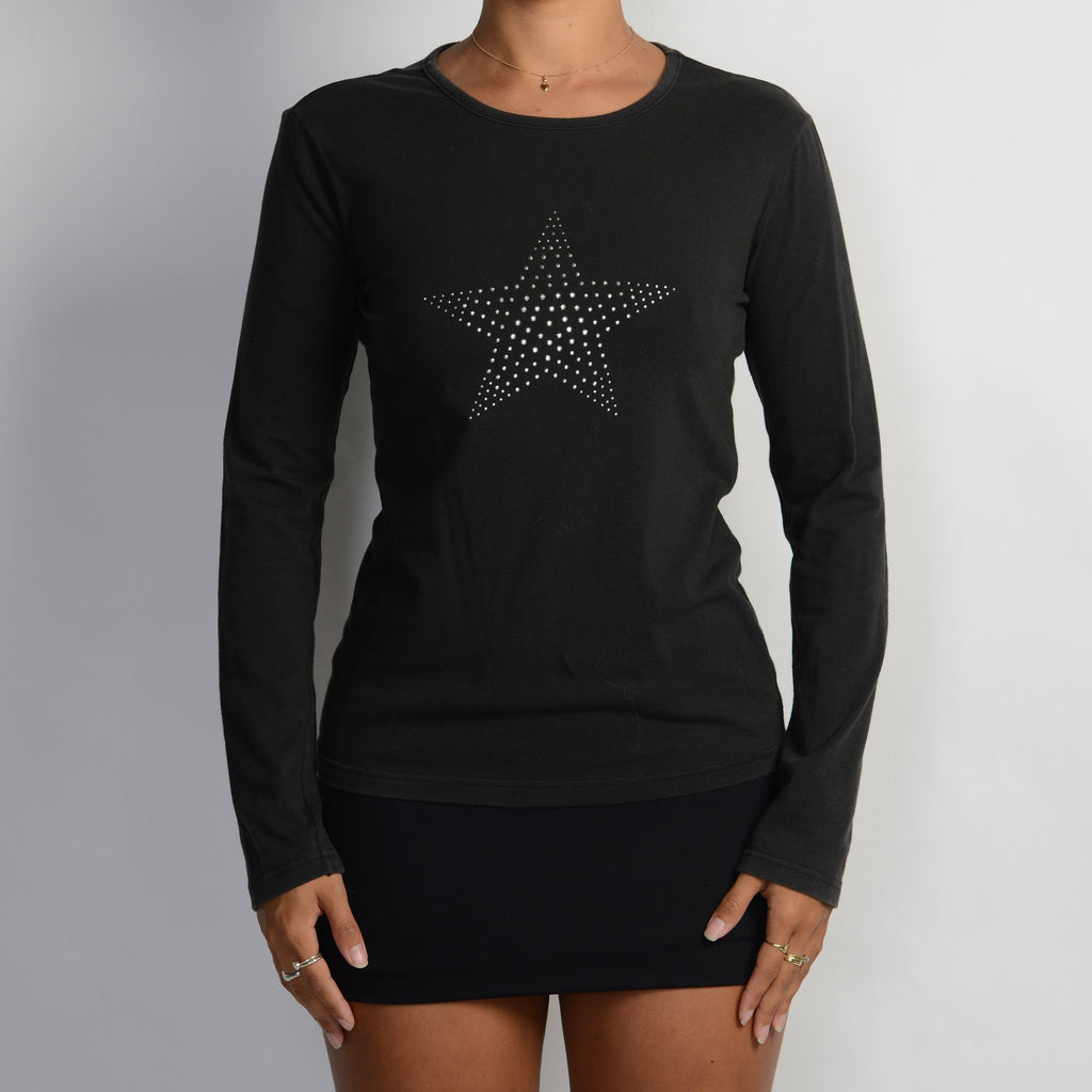 BLACK LONG SLEEVE TOP