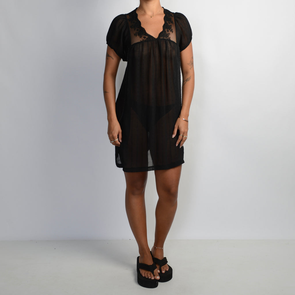 SHEER BABYDOLL DRESS