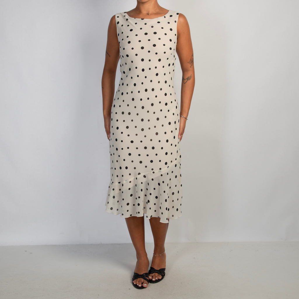 CREAM POLKA DOT DRESS