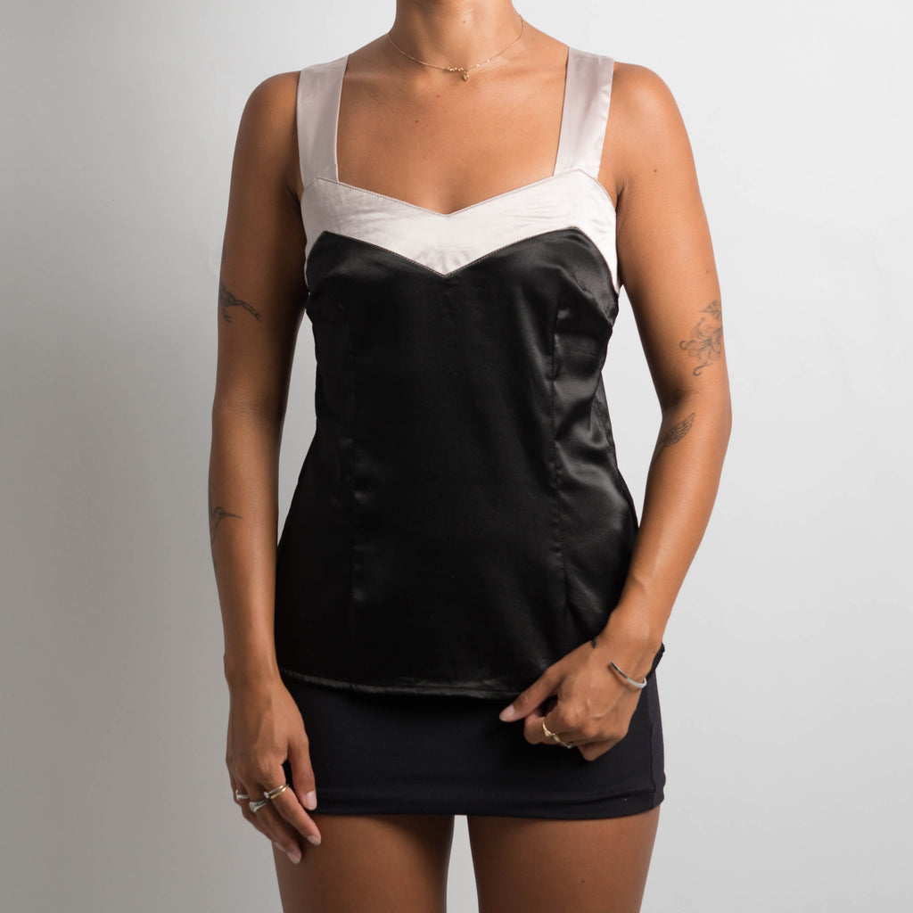 SATIN CONTRAST CAMISOLE