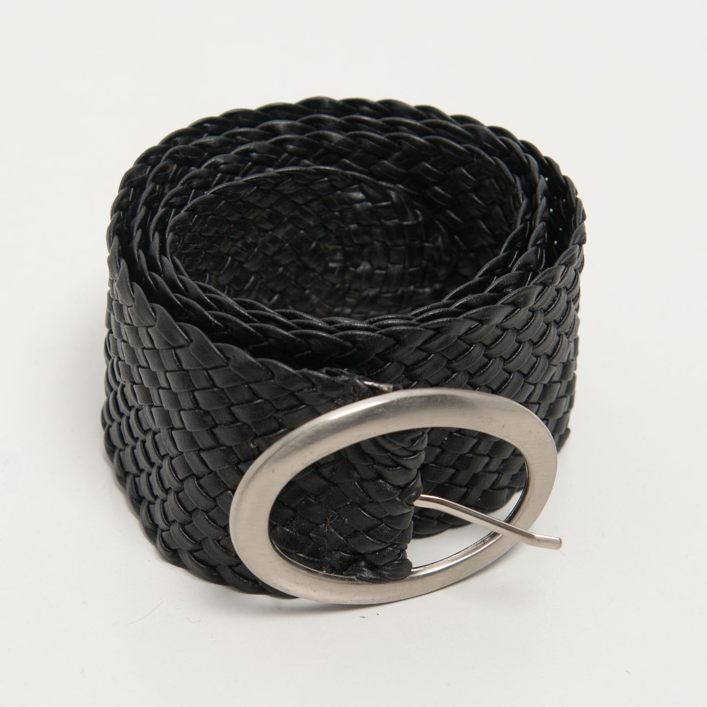 BLACK BRAIDED BELT