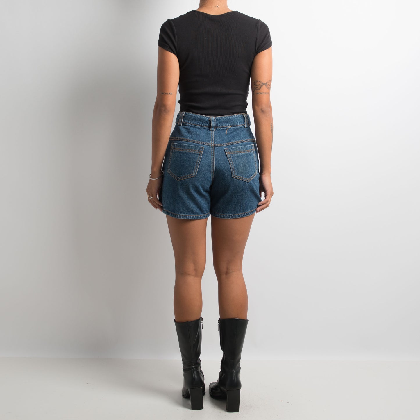 DENIM MINI SKORT