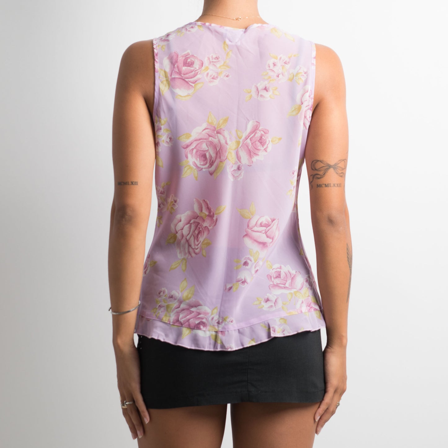 SHEER FLORAL TOP