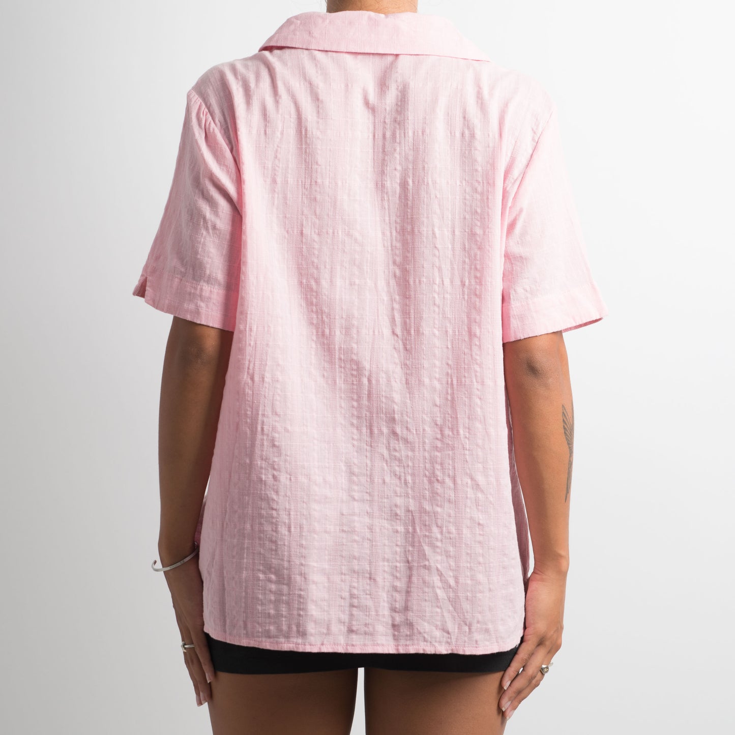 PINK SHORT SLEEVE BLOUSE