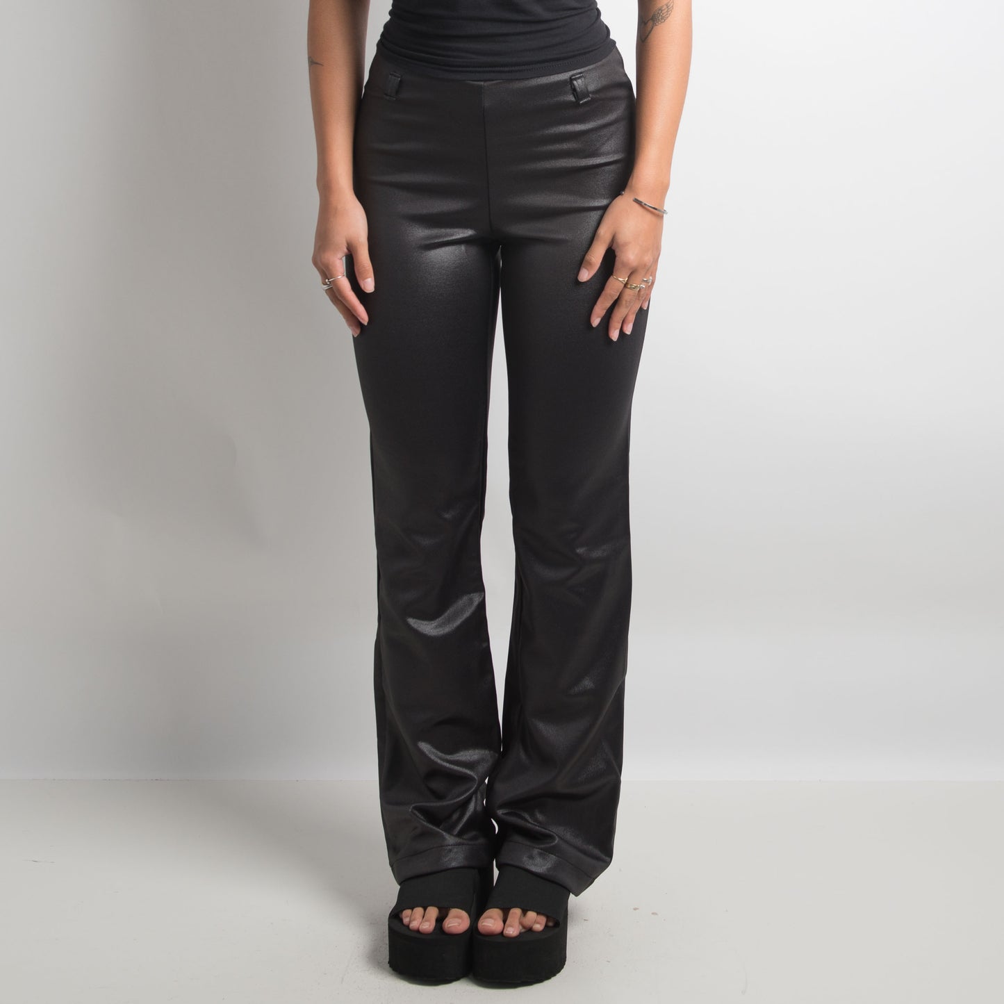 GUNMETAL Y2K SHIMMER PANT