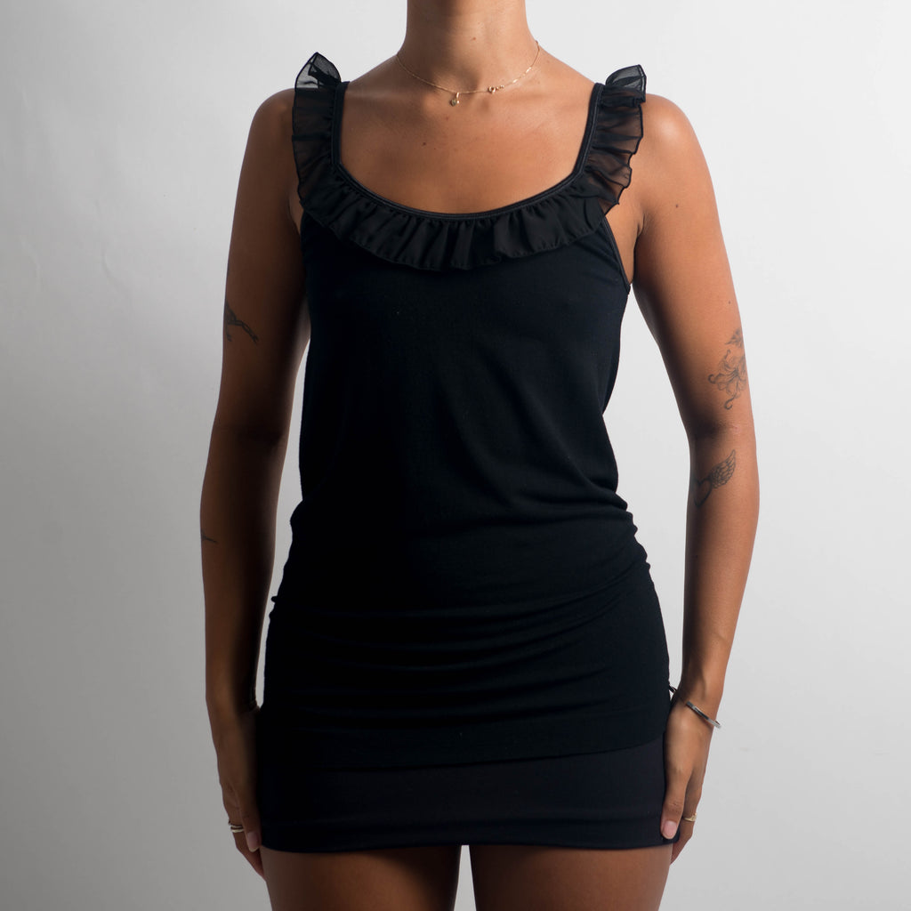 RUFFLE NECKLINE CAMISOLE