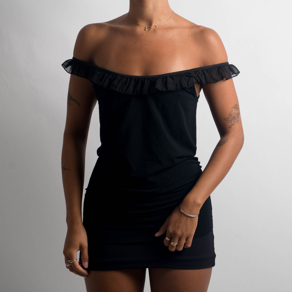 RUFFLE NECKLINE CAMISOLE