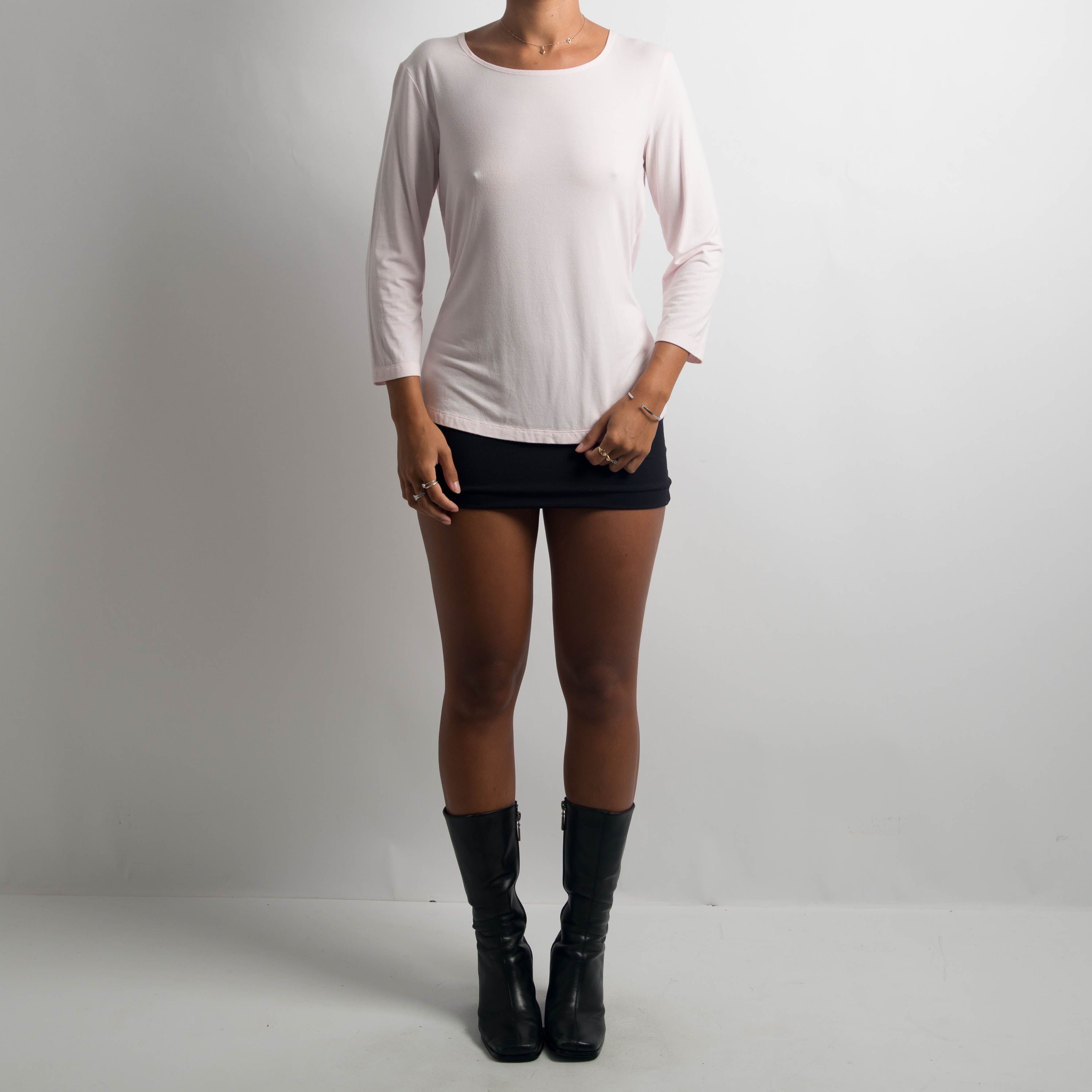 PALE PINK 3/4 SLEEVE TOP