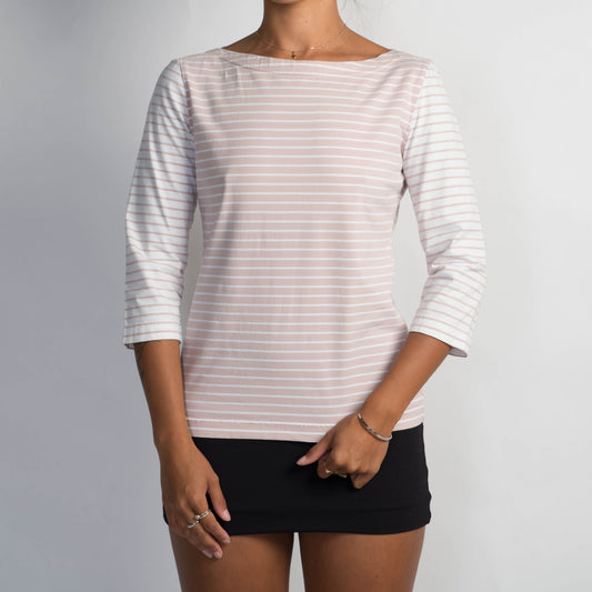 STRIPE 3/4 SLEEVE TOP