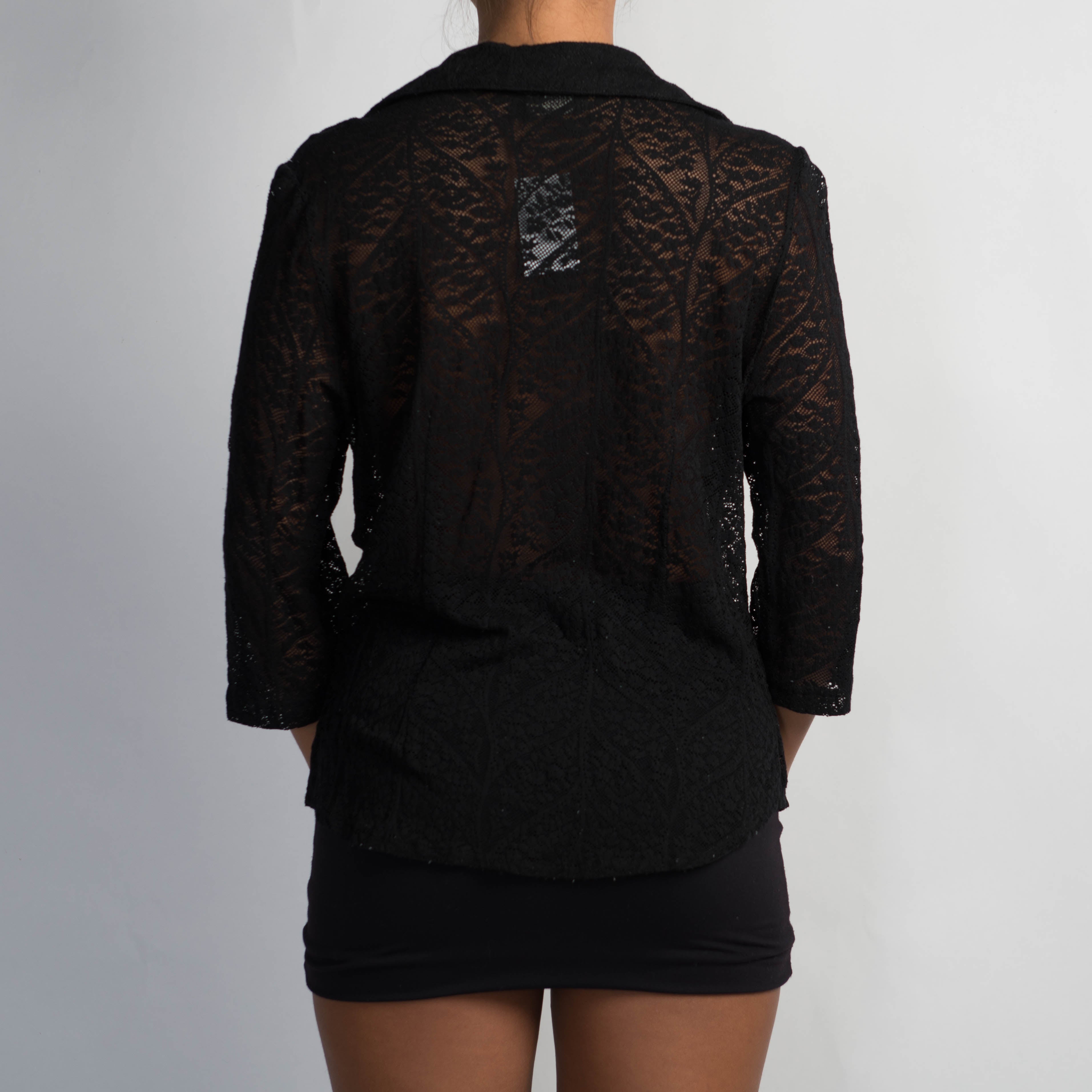 BLACK LACE BLOUSE