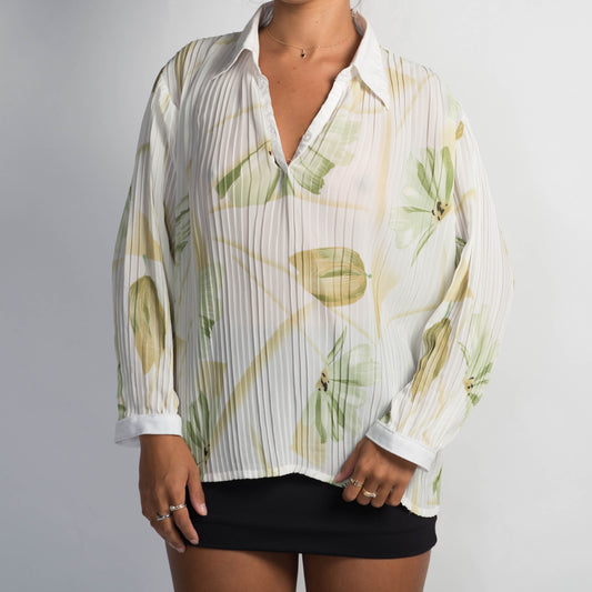 SHEER FLORAL BLOUSE