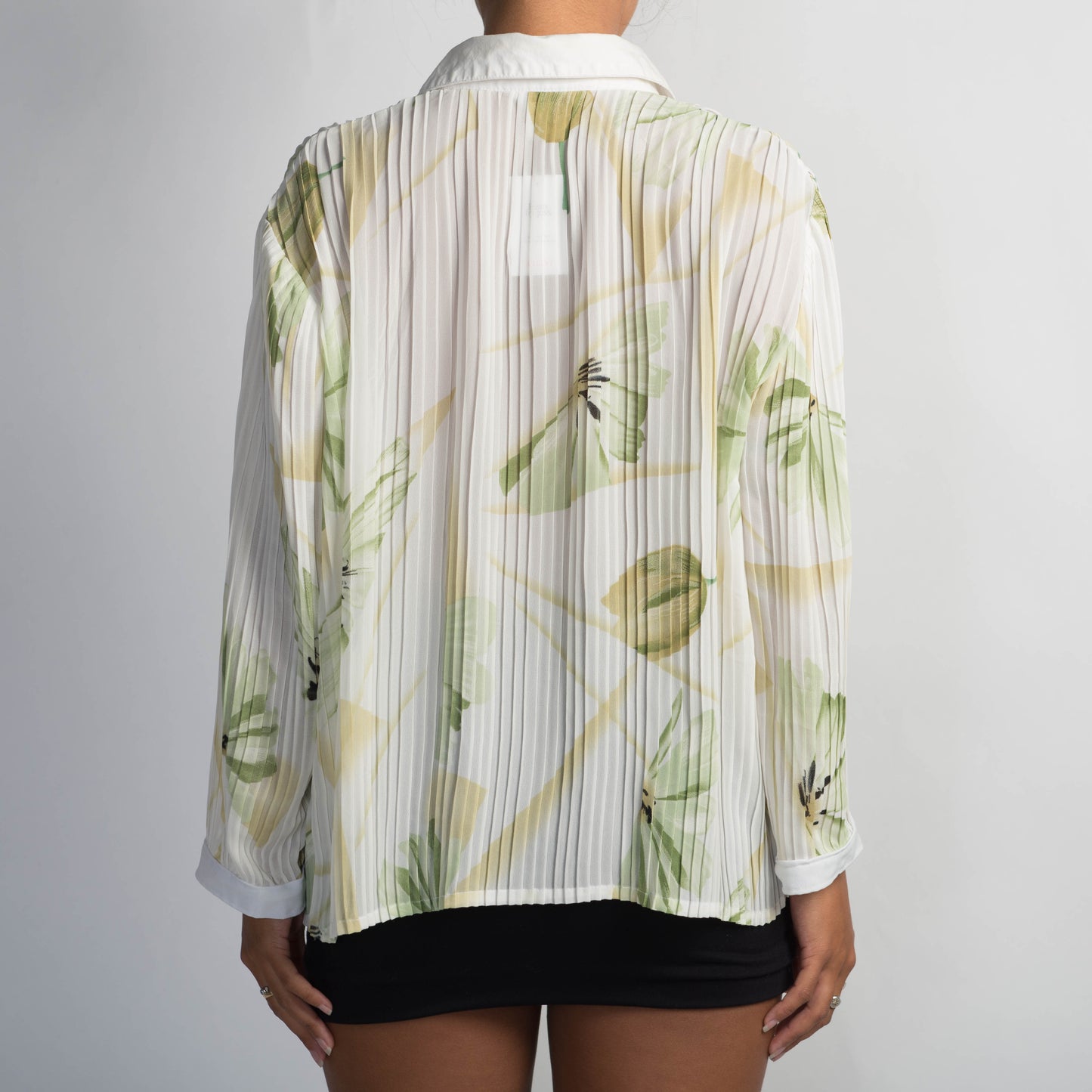 SHEER FLORAL BLOUSE