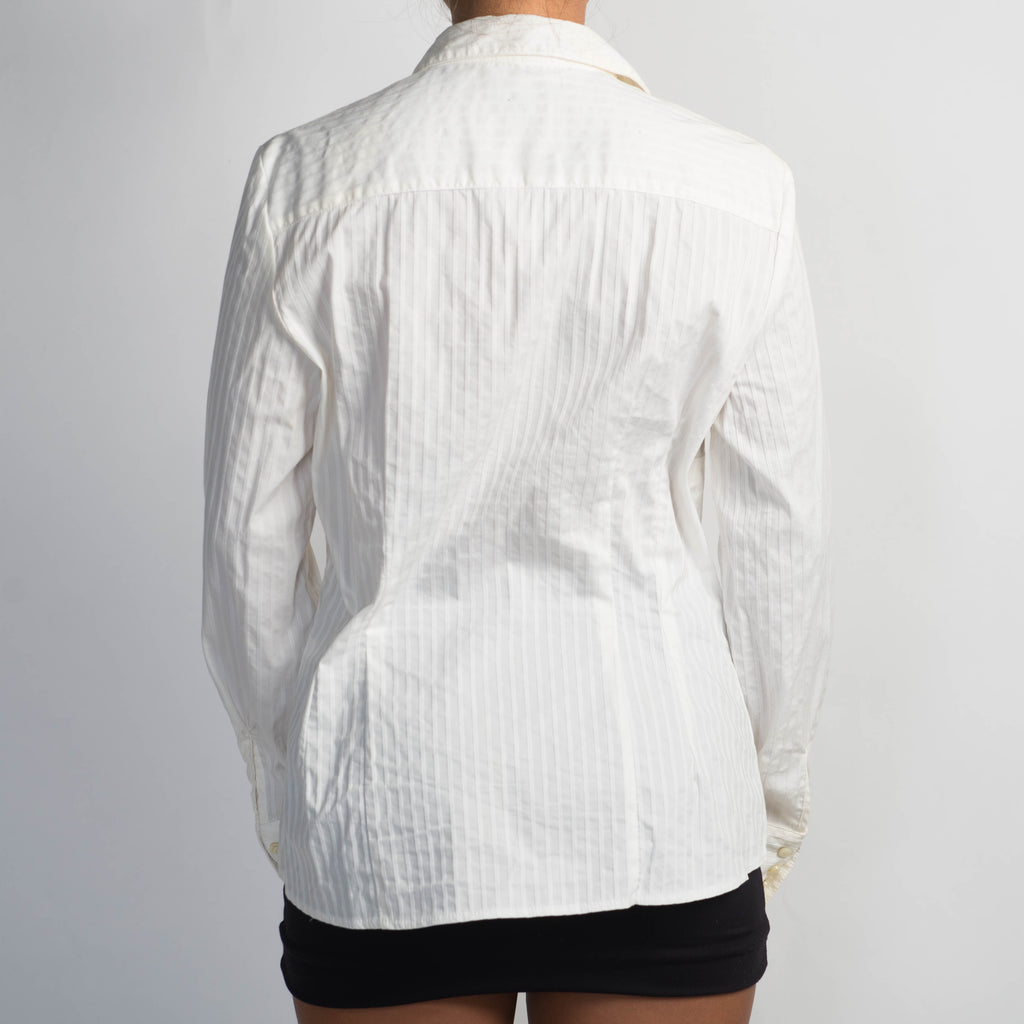 WHITE STRIPE BLOUSE