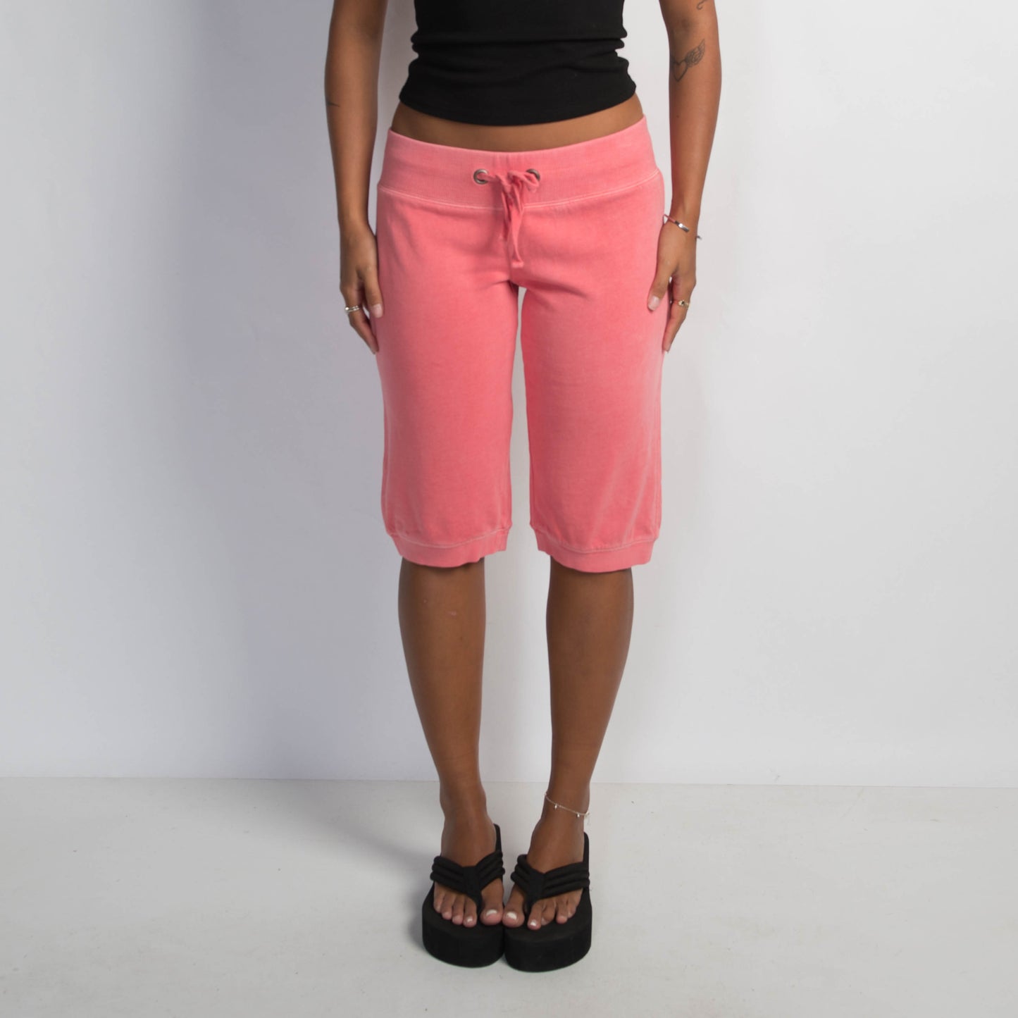 CORAL CROP SWEATPANTS
