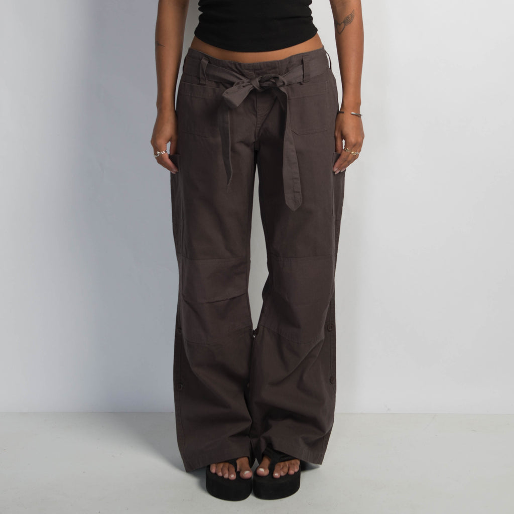 DARK BROWN CARGO PANTS