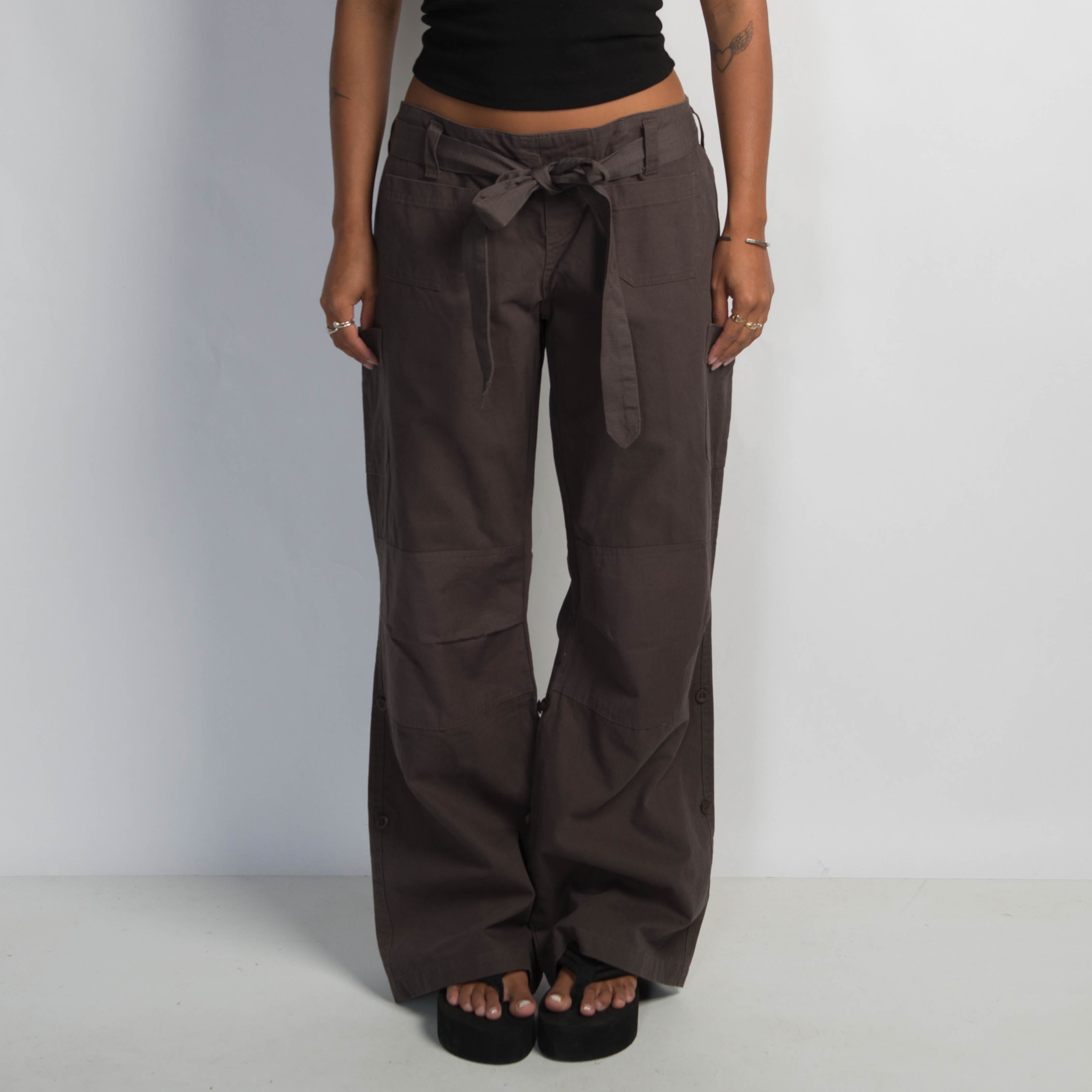 DARK BROWN CARGO PANTS