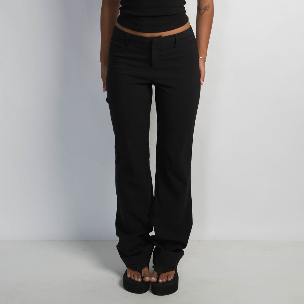 BLACK BOOTCUT TROUSERS