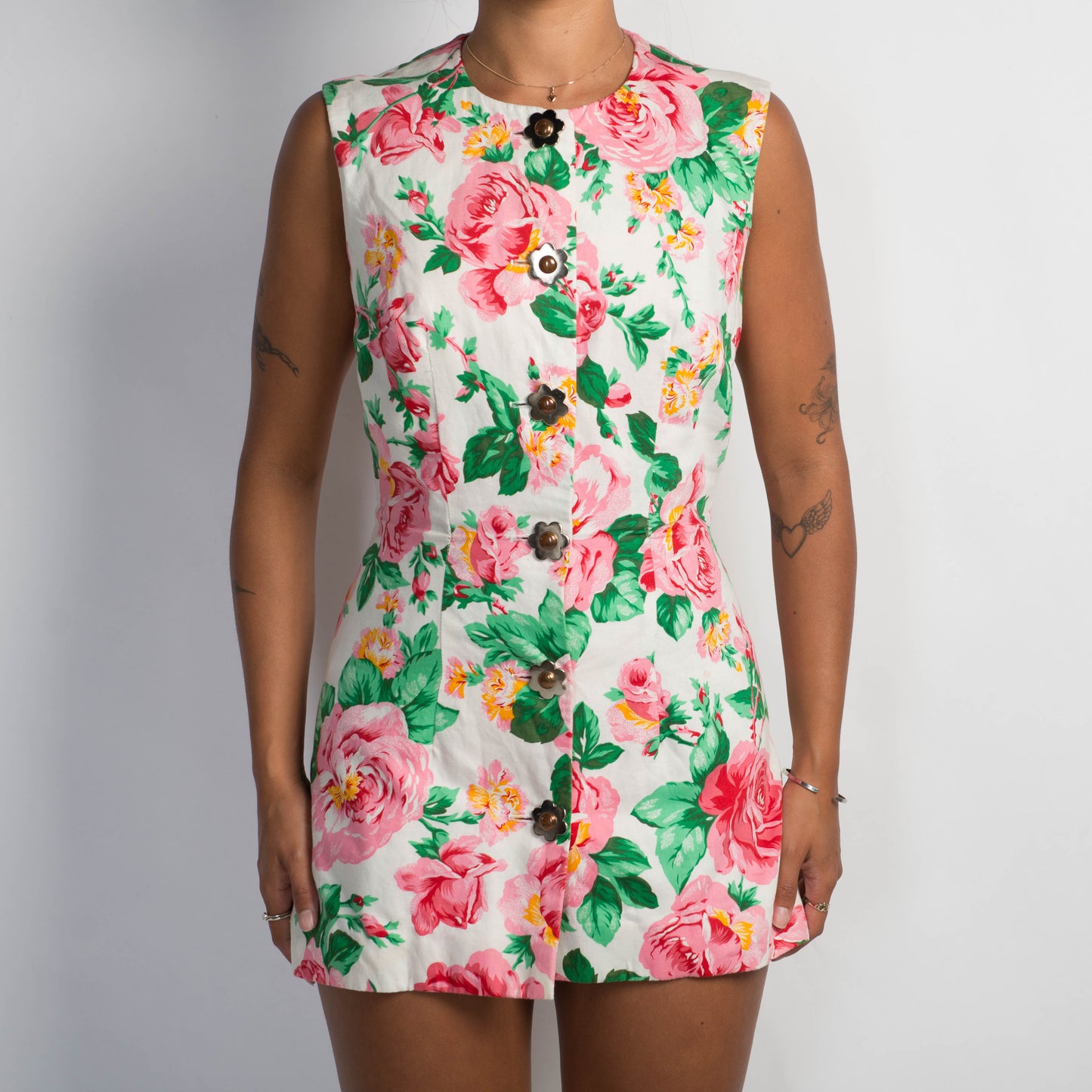 PINK FLORAL TUNIC