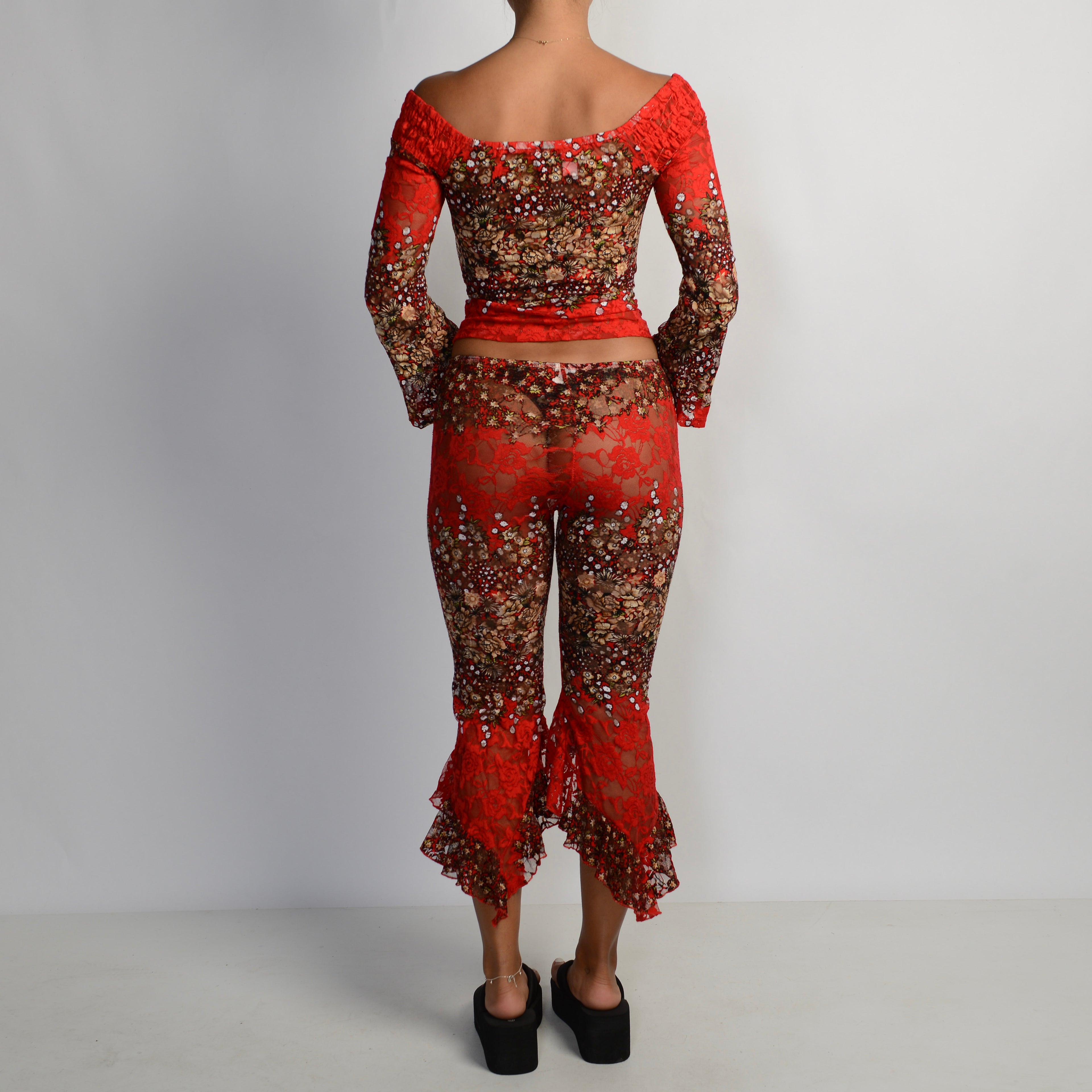 RED LACE 2 PIECE SET