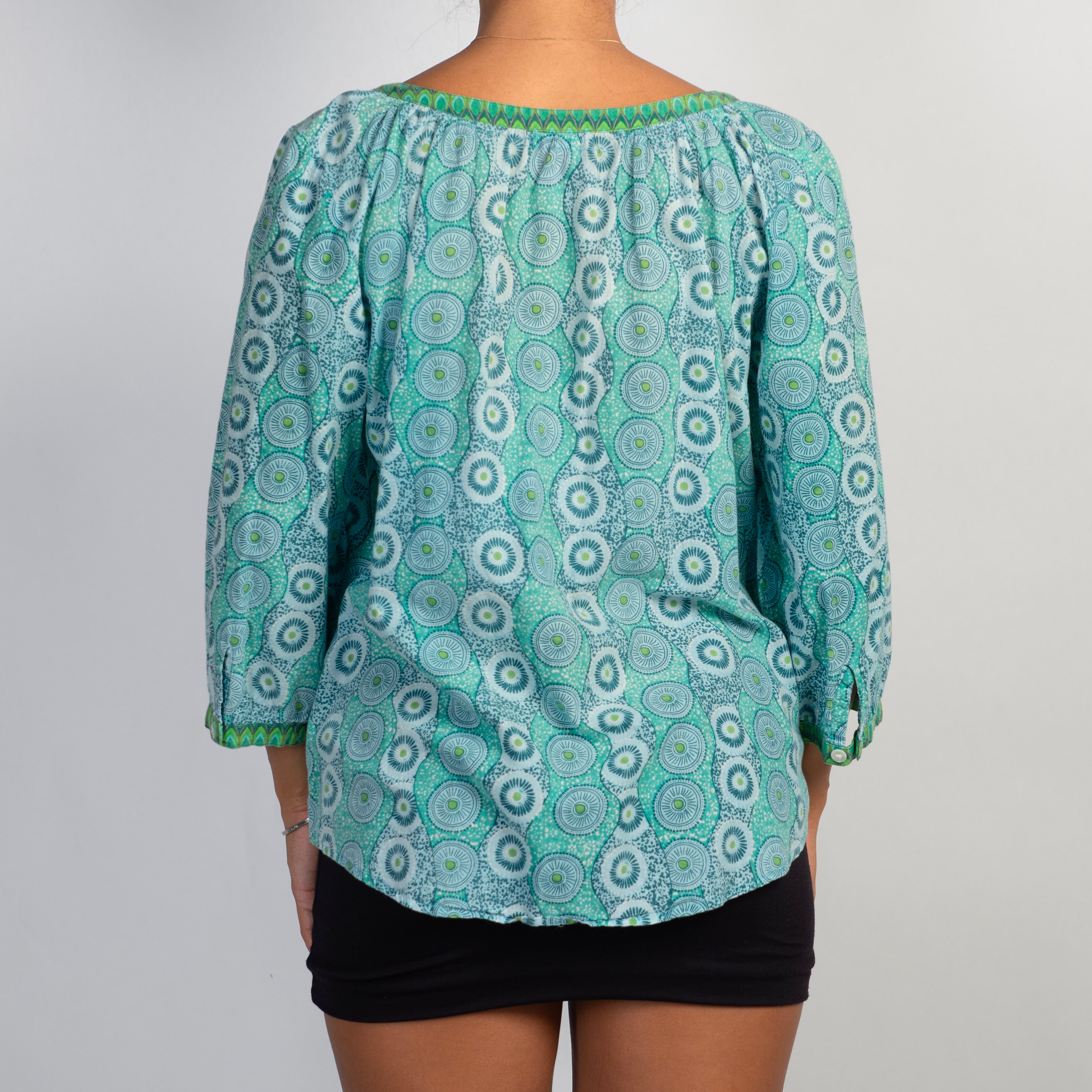 COTTON PATTERN BLOUSE