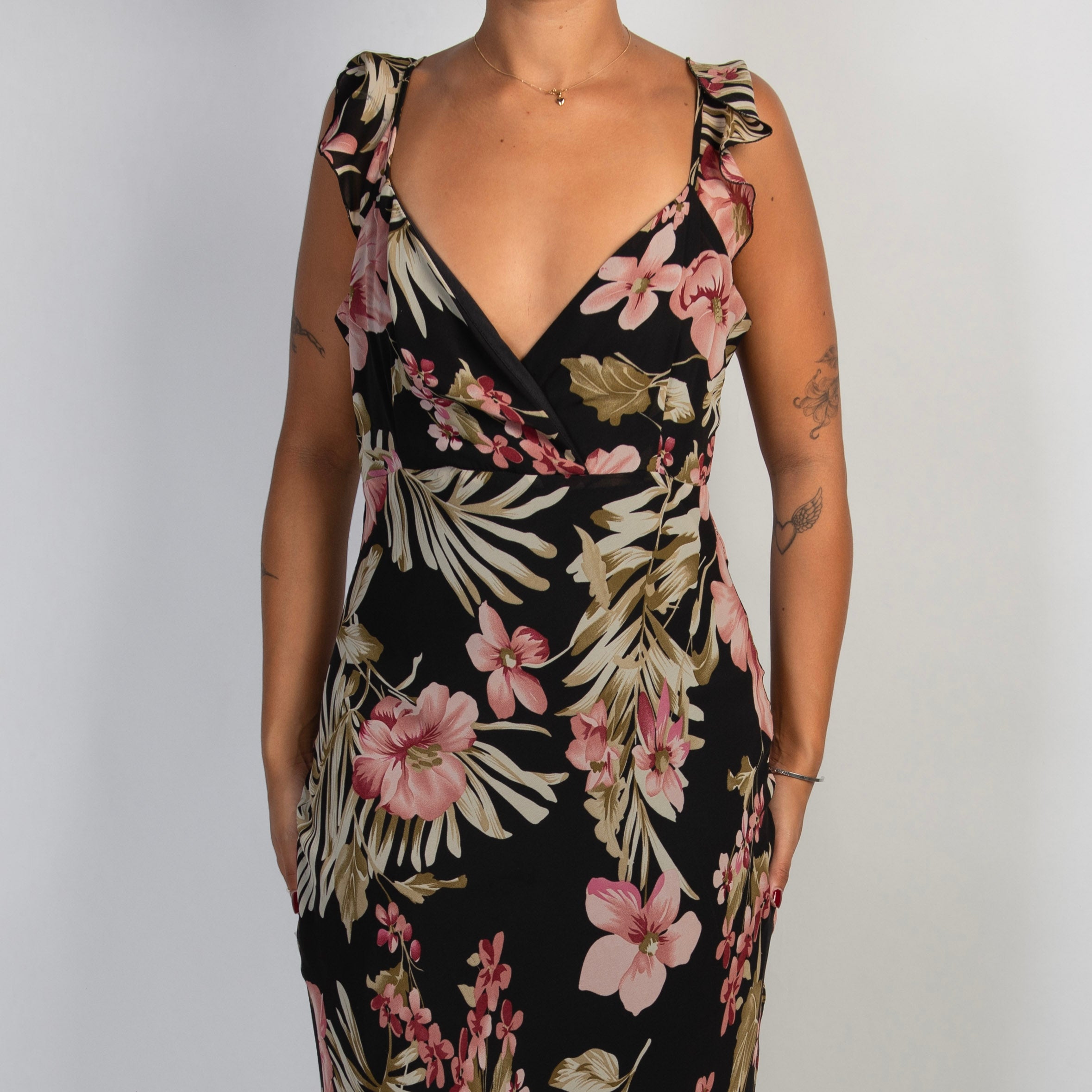 FLORAL MIDI DRESS