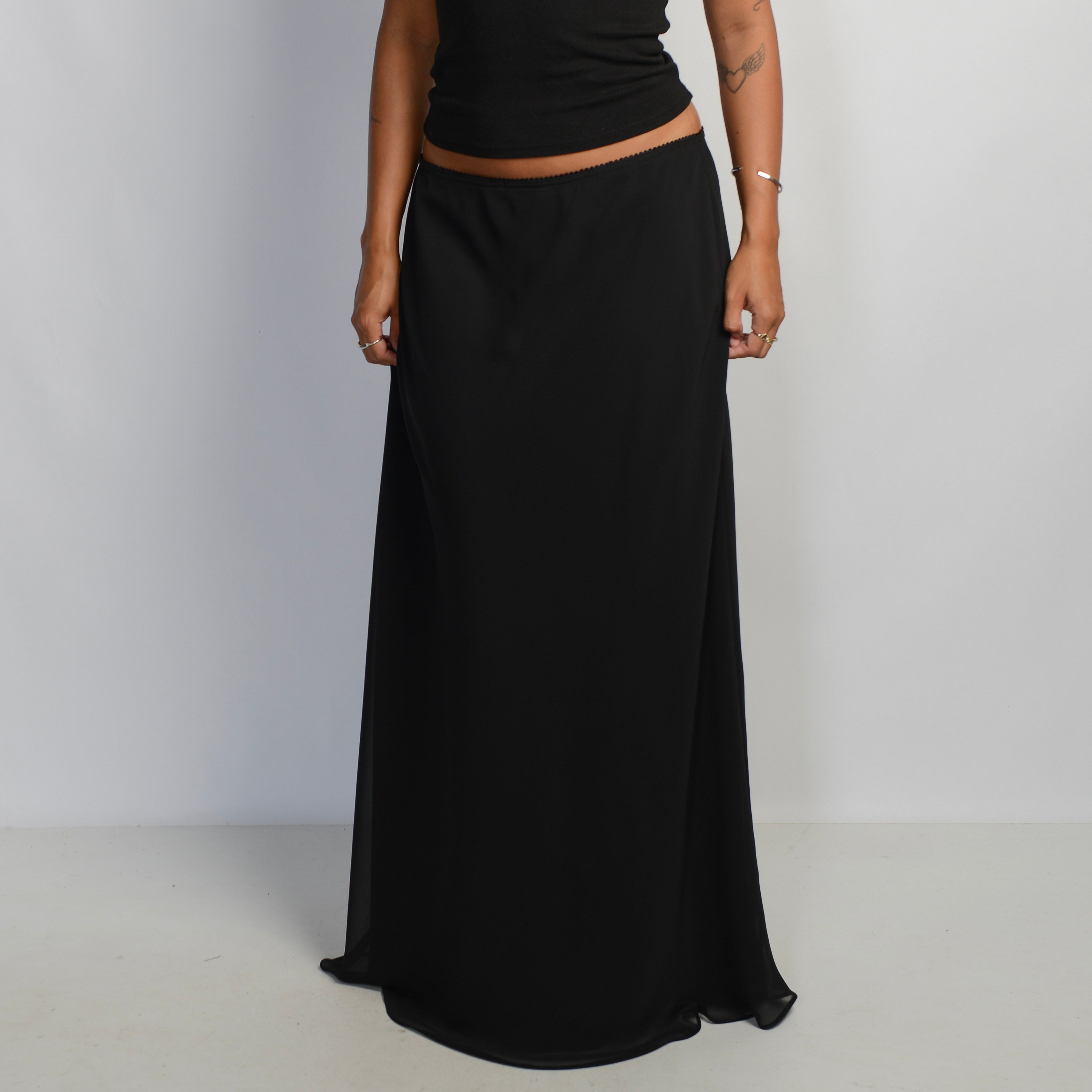 BLACK MAXI SKIRT