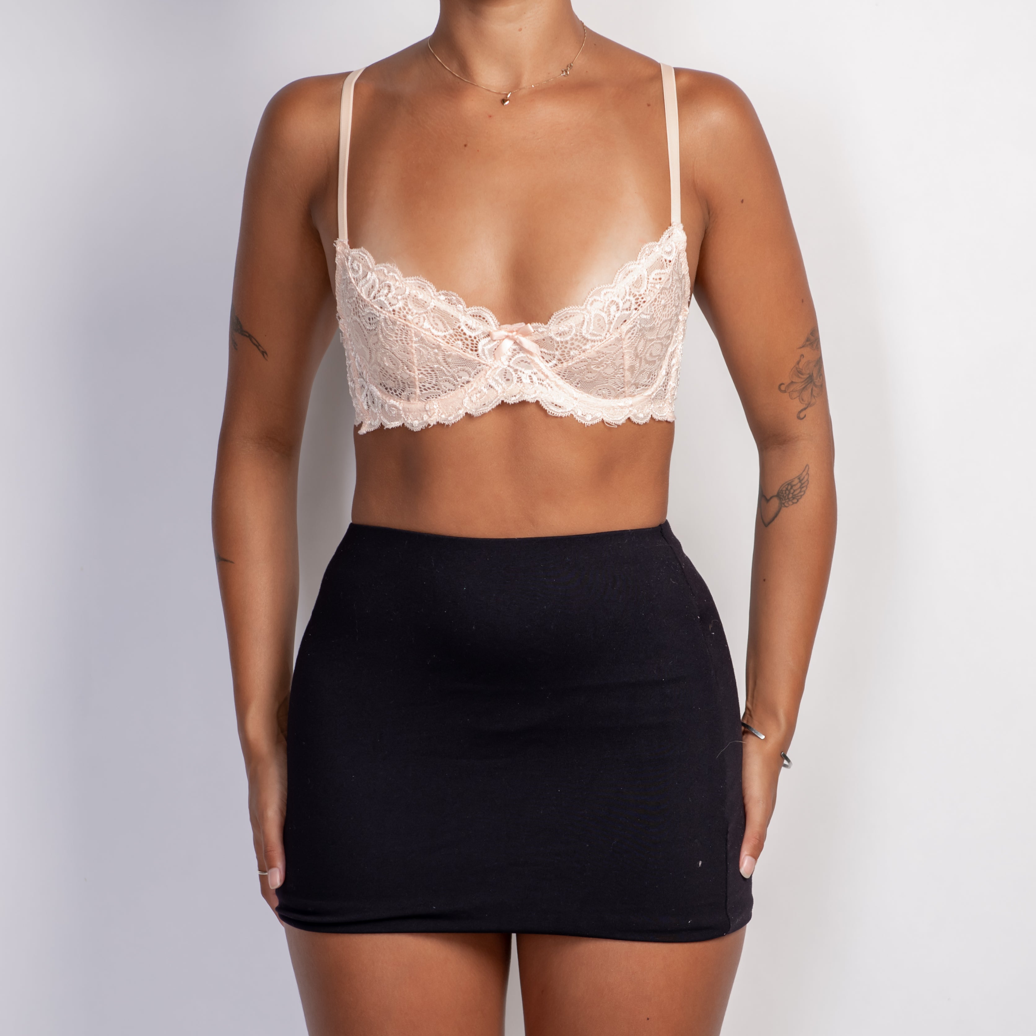 PINK LACE SOFT CUP BRA