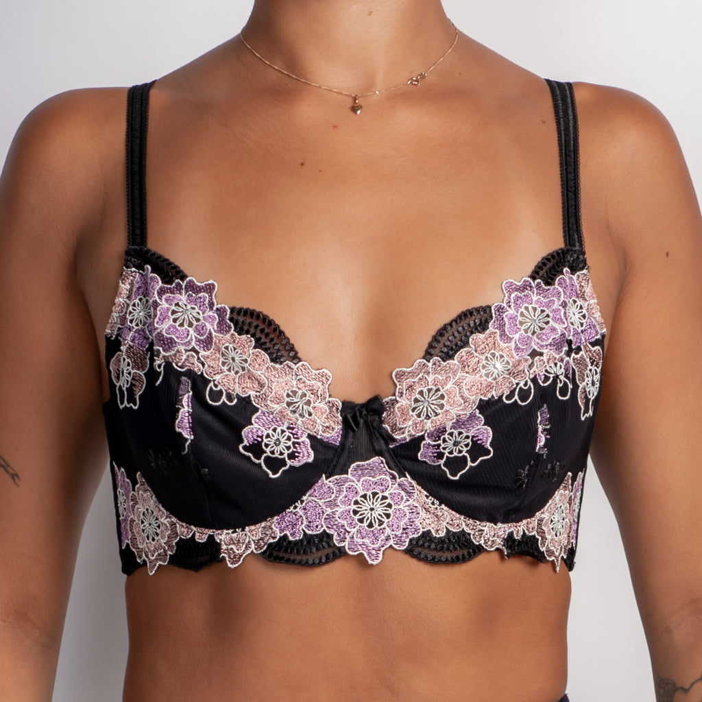 BLACK LACE SOFT CUP BRA
