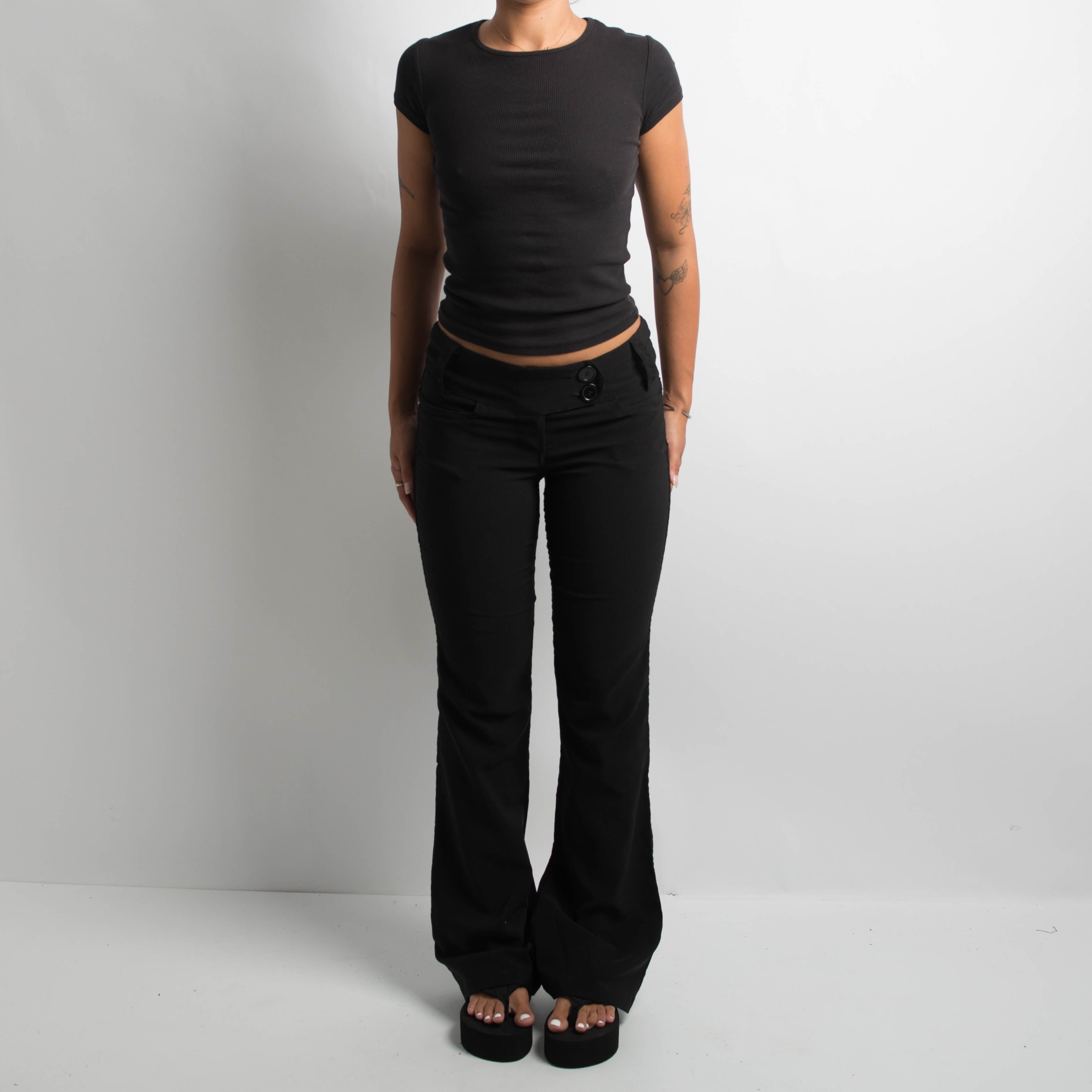 BLACK BOOTCUT PANTS