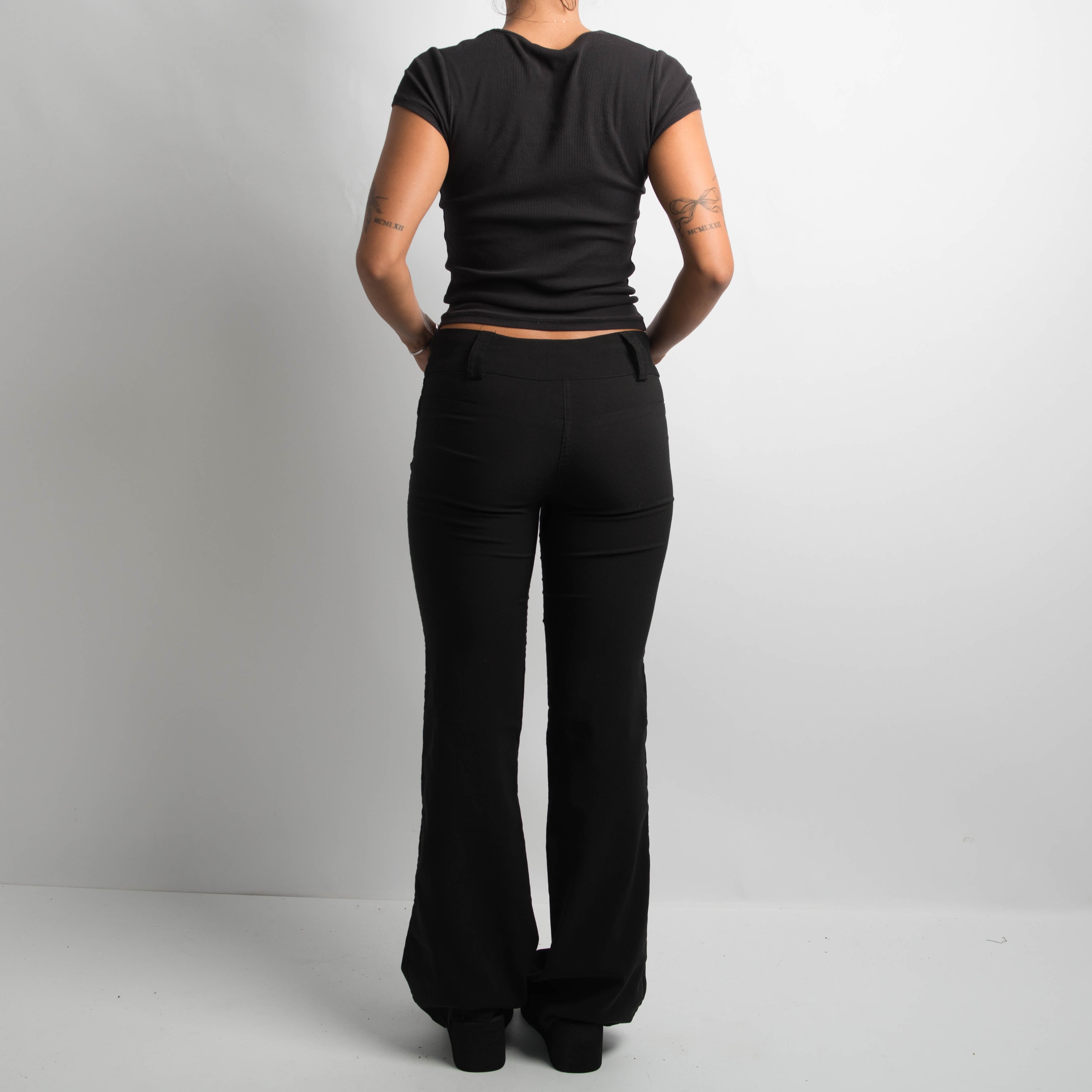 BLACK BOOTCUT PANTS