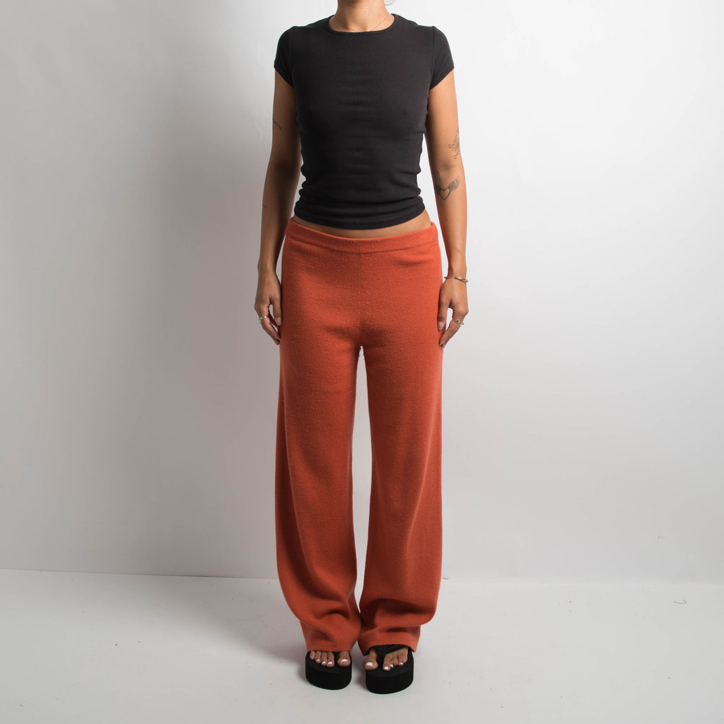 ORANGE KNIT PANTS