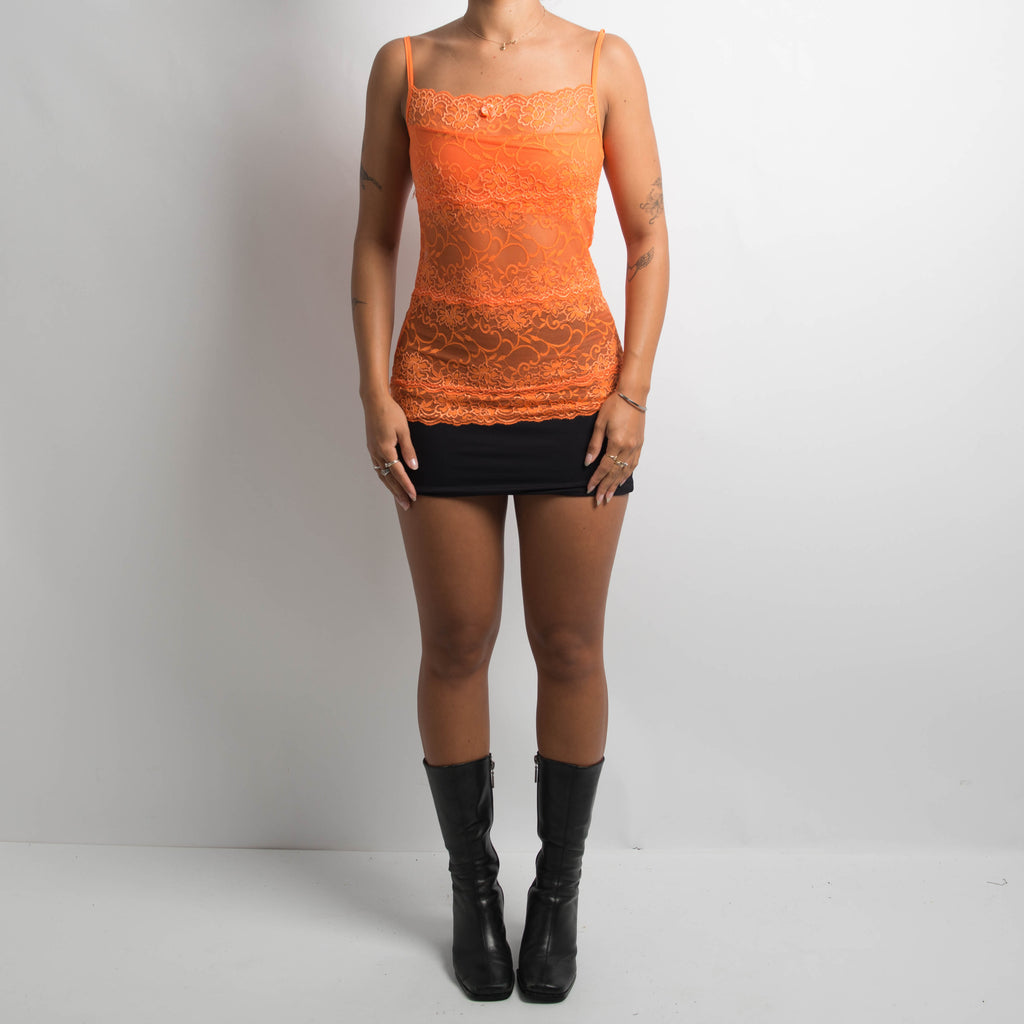 ORANGE LACE CAMISOLE