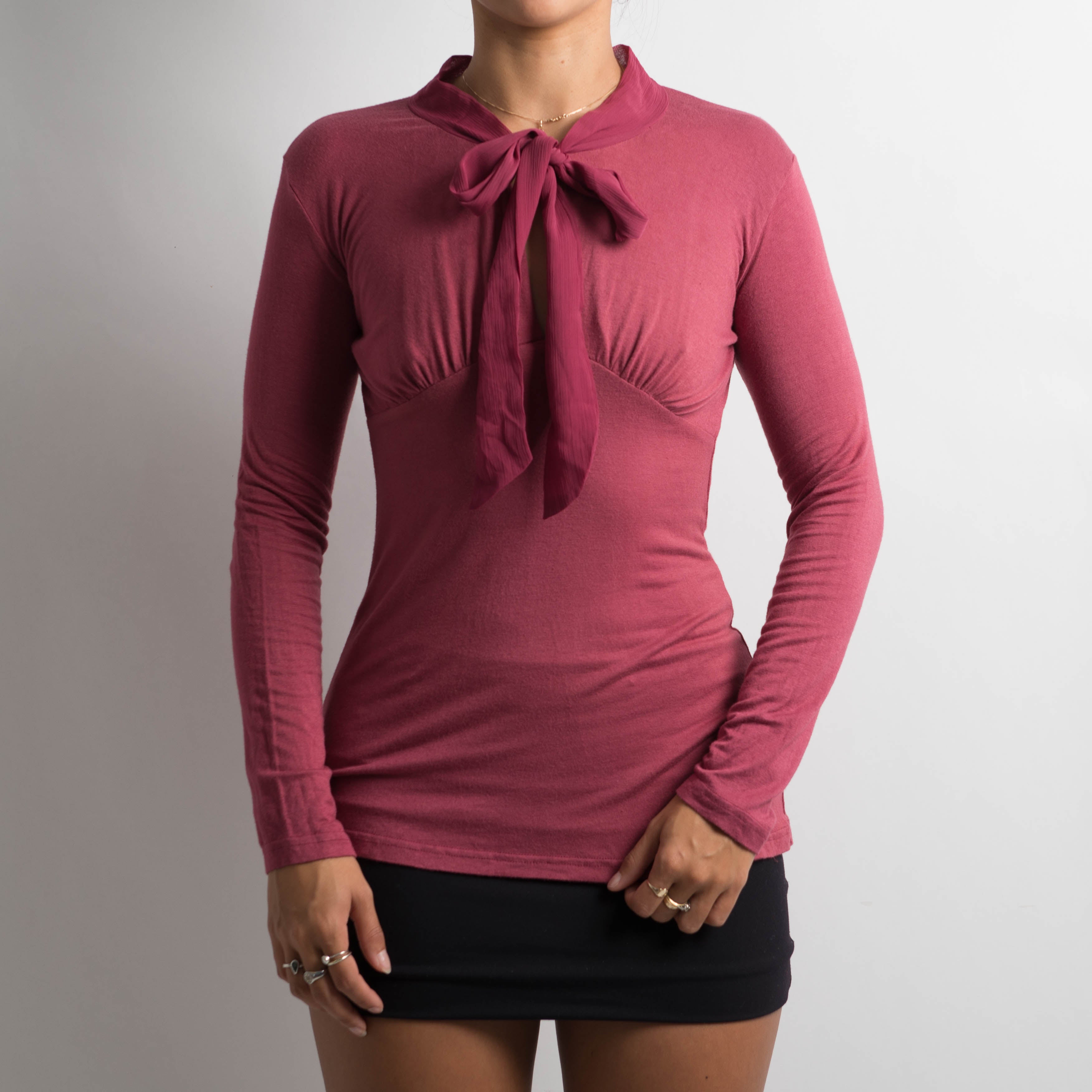 PINK LONG SLEEVE TOP