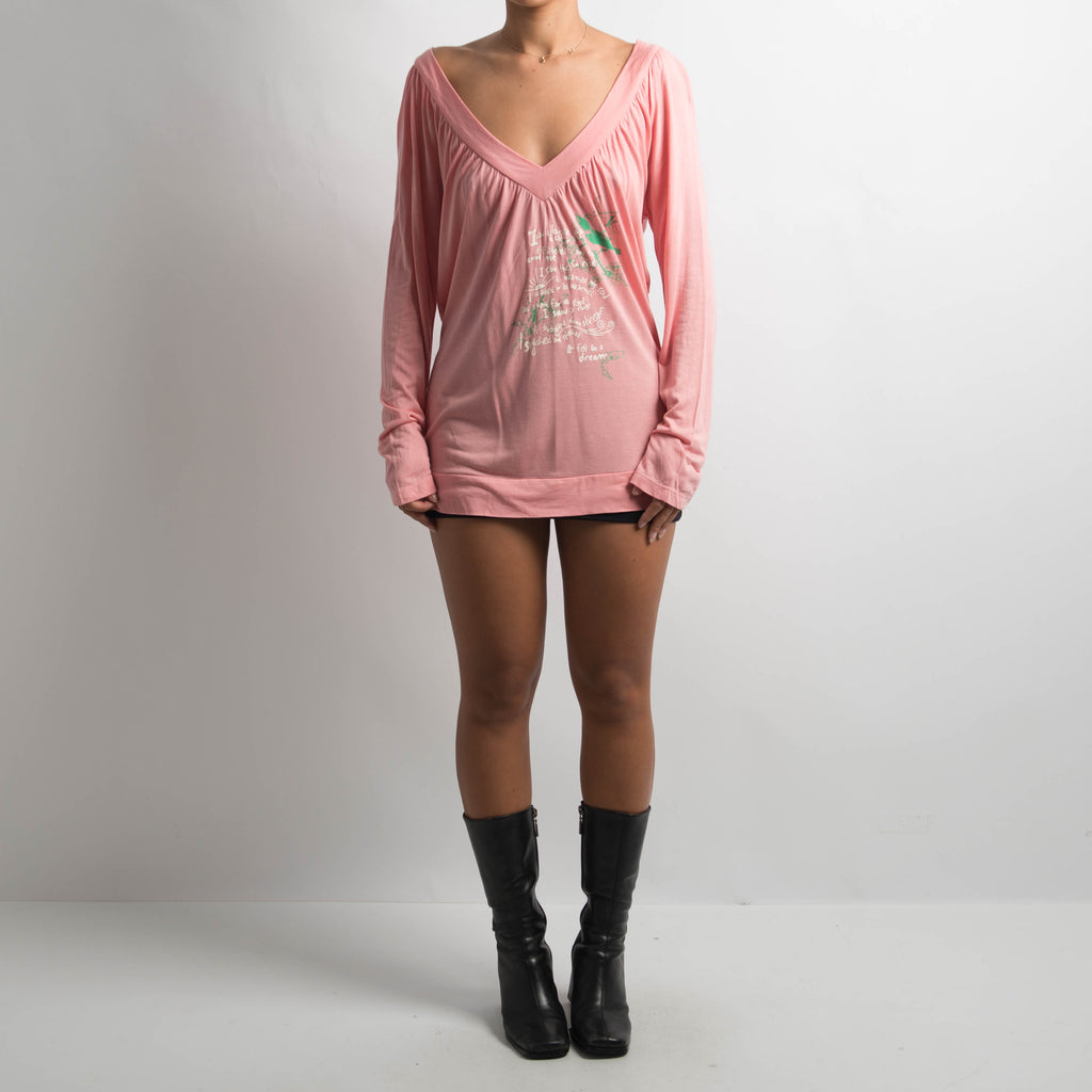 PINK LONG SLEEVE TOP