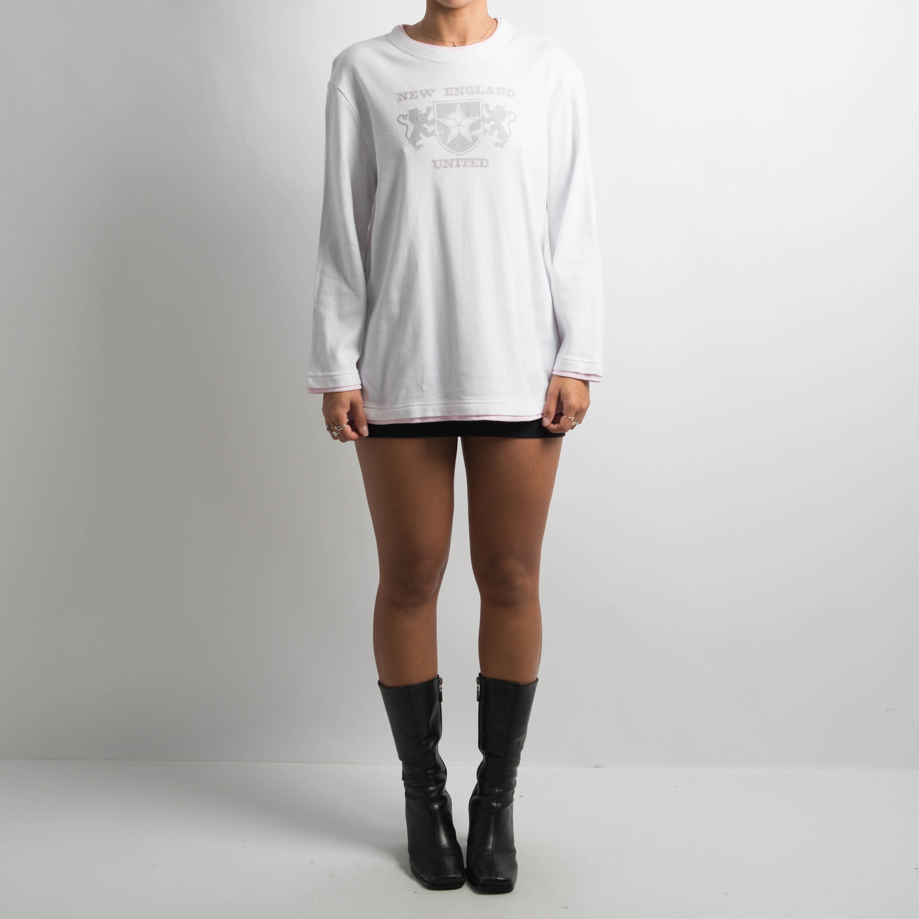 WHITE LONG SLEEVE TOP