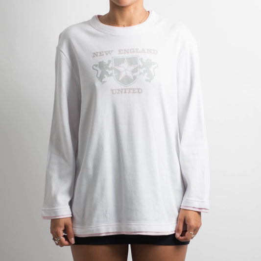 WHITE LONG SLEEVE TOP