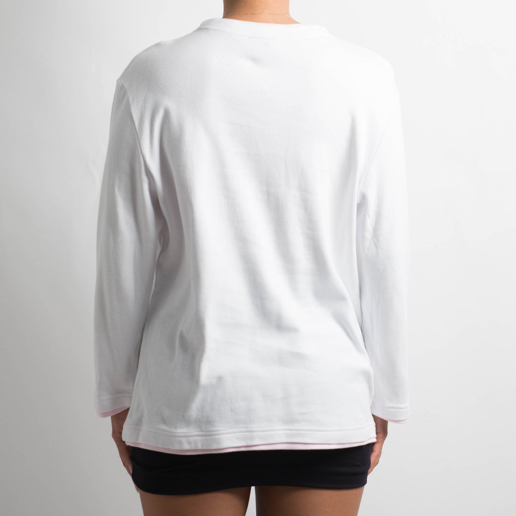 WHITE LONG SLEEVE TOP