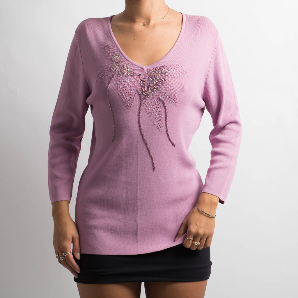 MUSK PINK LONG SLEEVE TOP