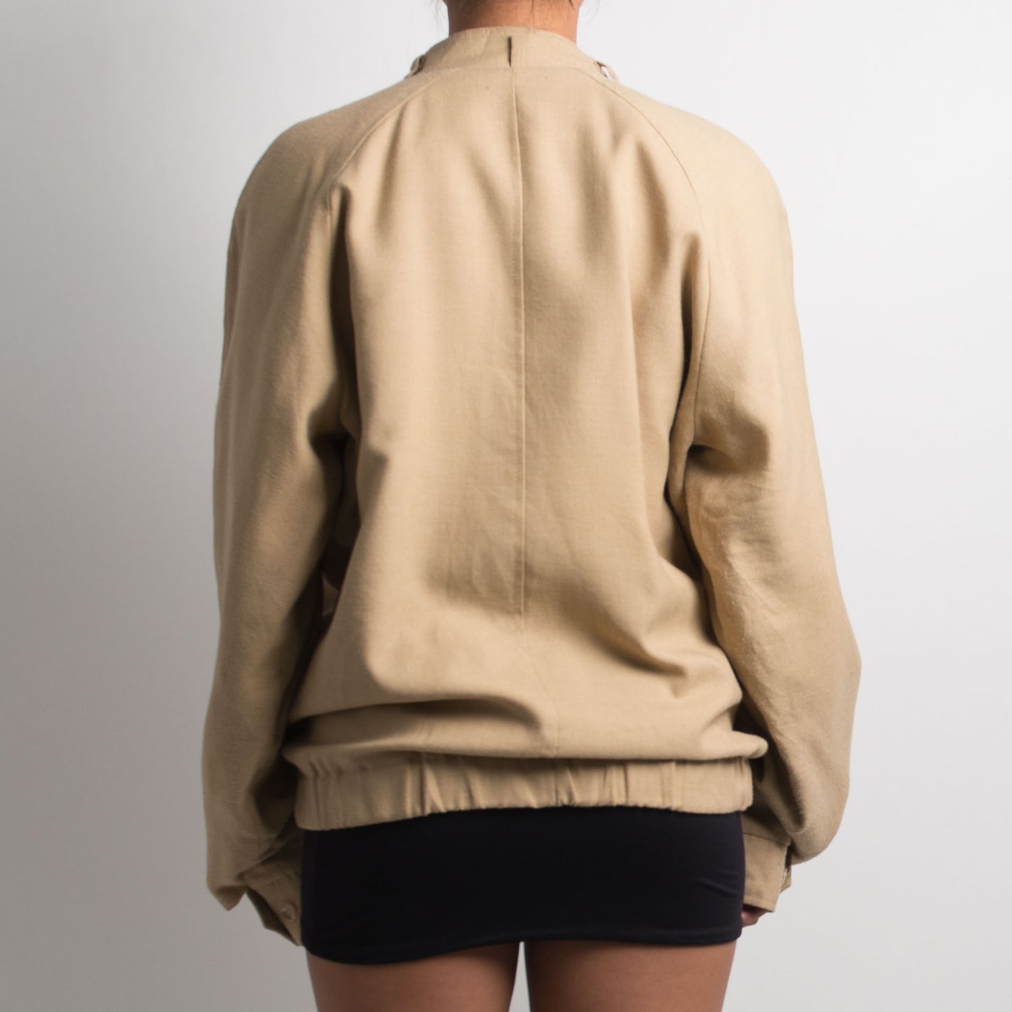 TAN ZIP UP JACKET