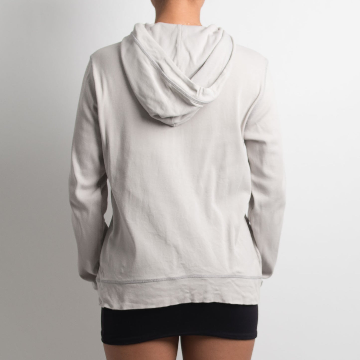 FADED GREY ZIP UP HOODIE