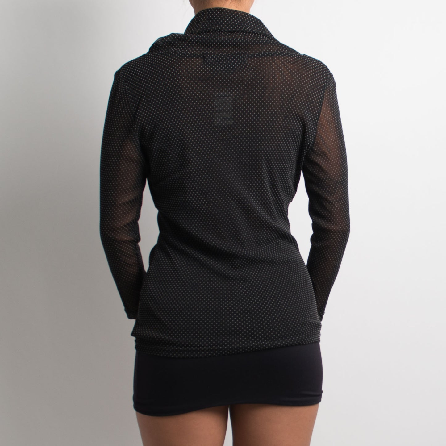 MESH POLKA DOT LONG SLEEVE