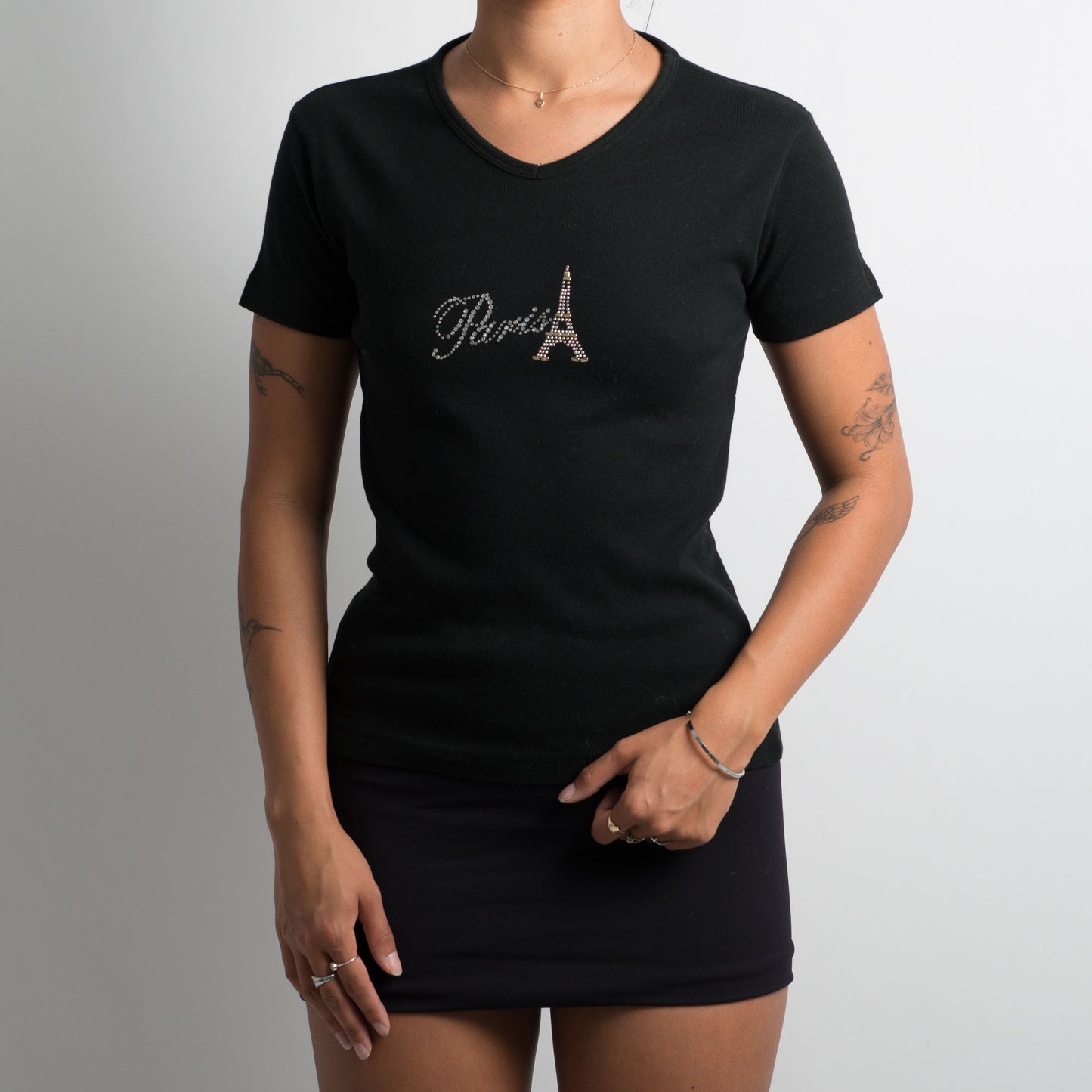 BLACK PARIS TSHIRT