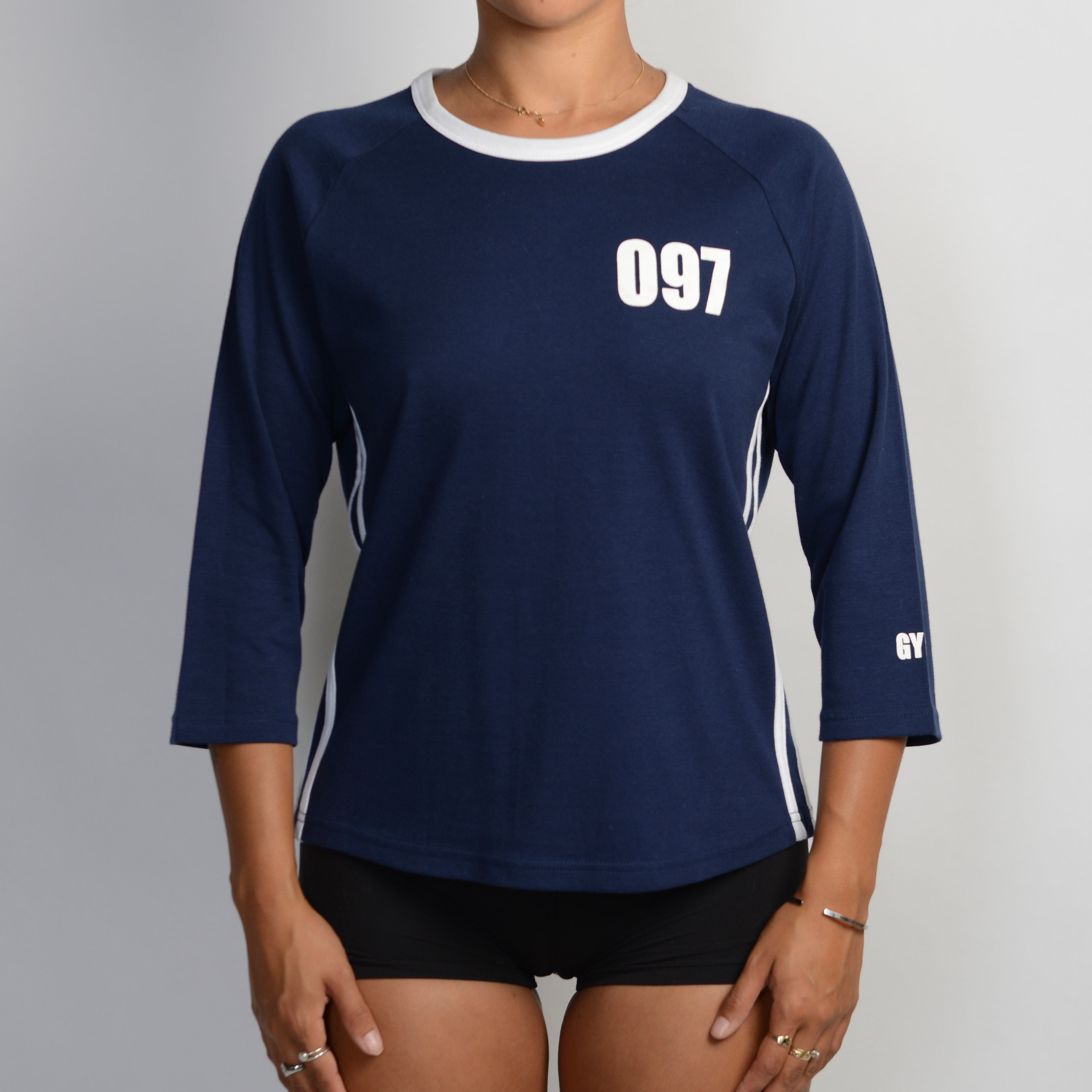 NAVY 3/4 SLEEVE SHIRT