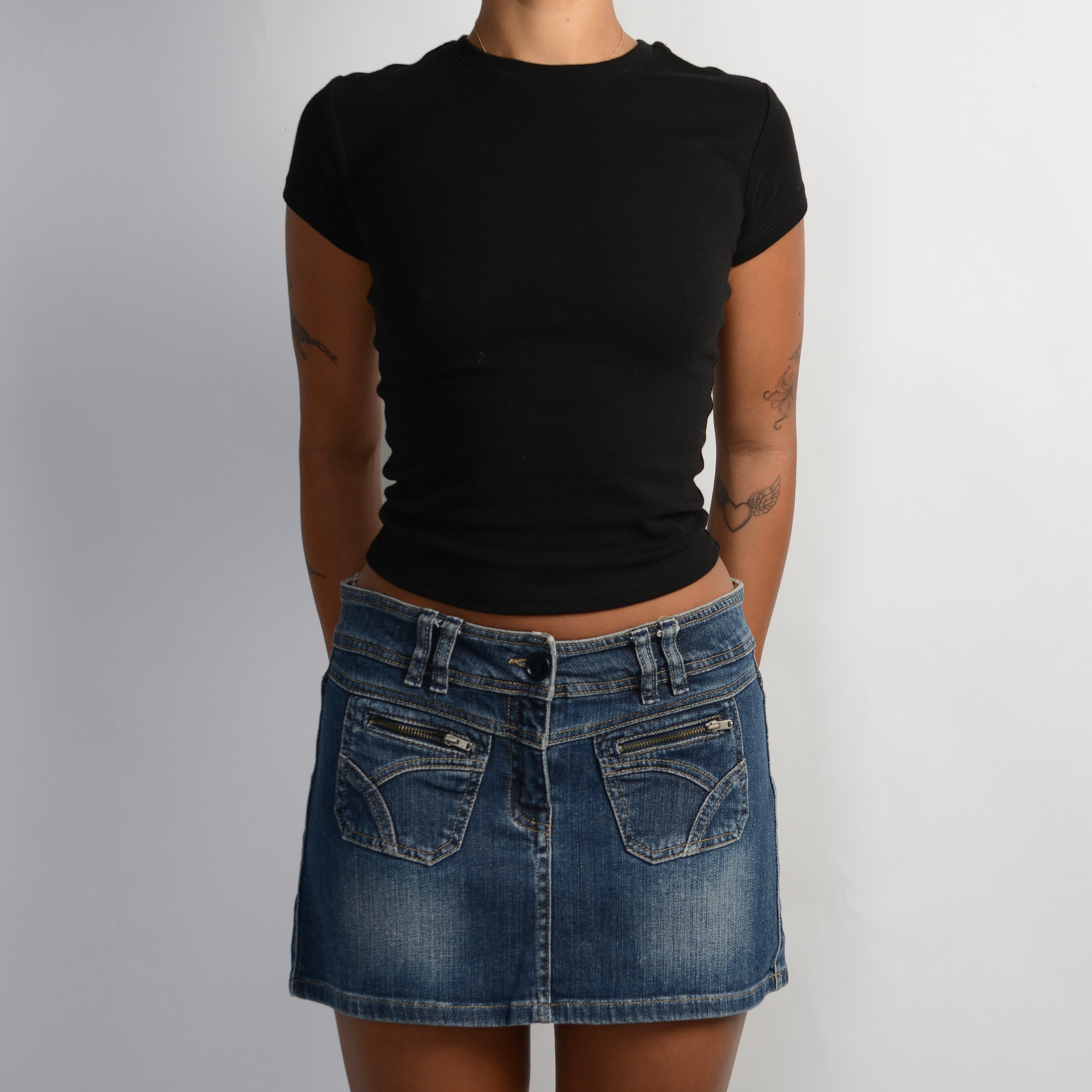 DENIM MINI SKIRT
