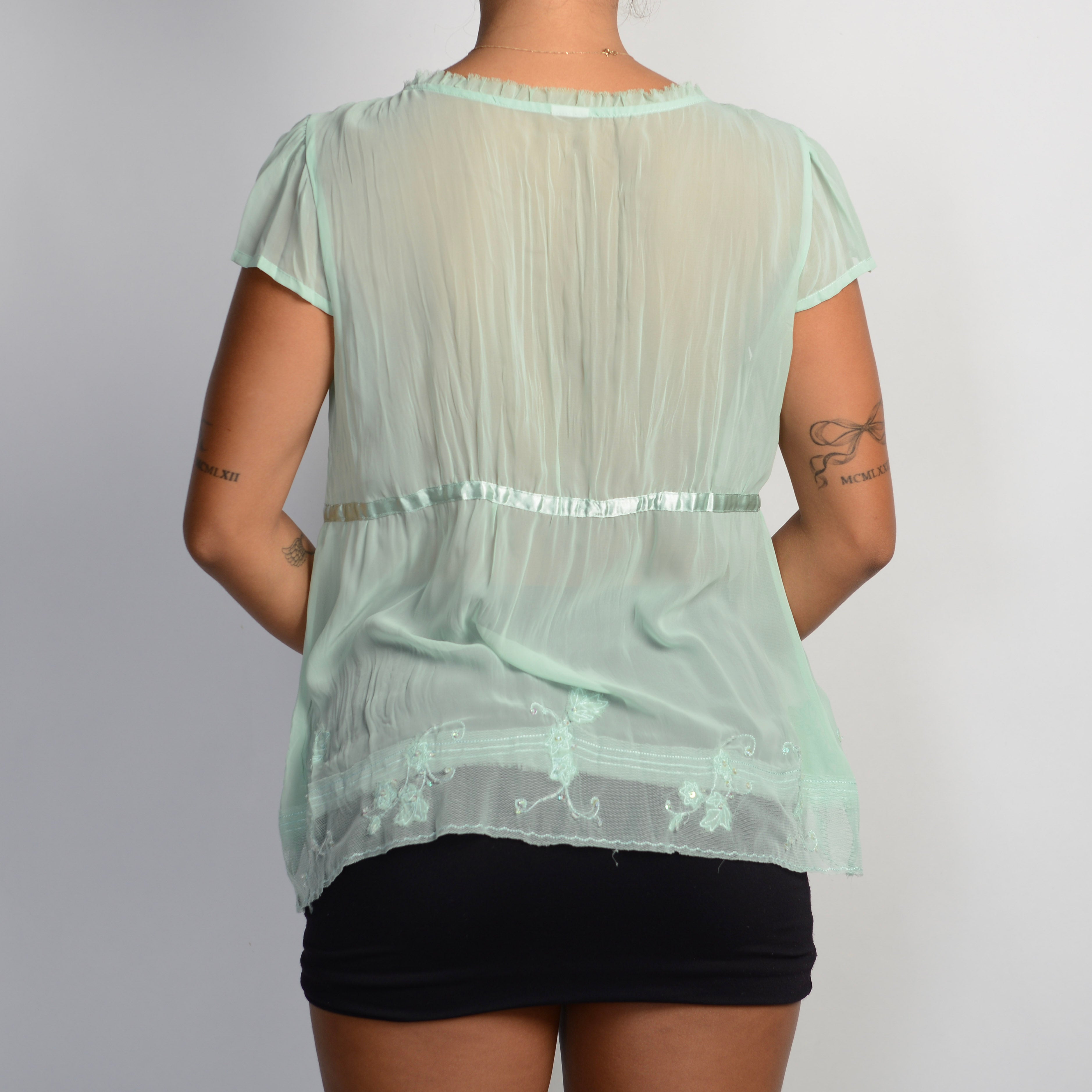 SHEER MINT BLOUSE