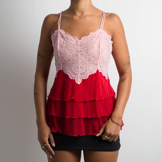 LACE TIERED CAMISOLE