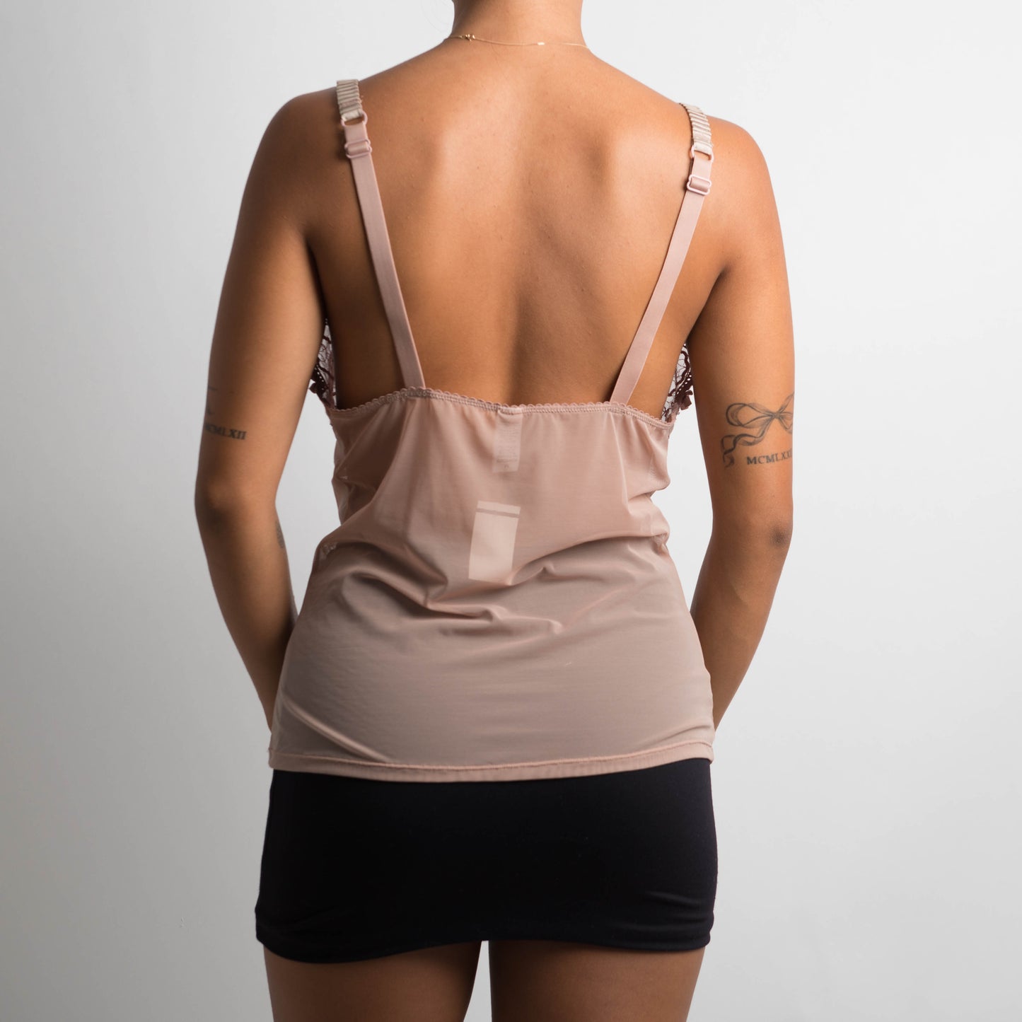 MAUVE SHEER MESH CAMISOLE