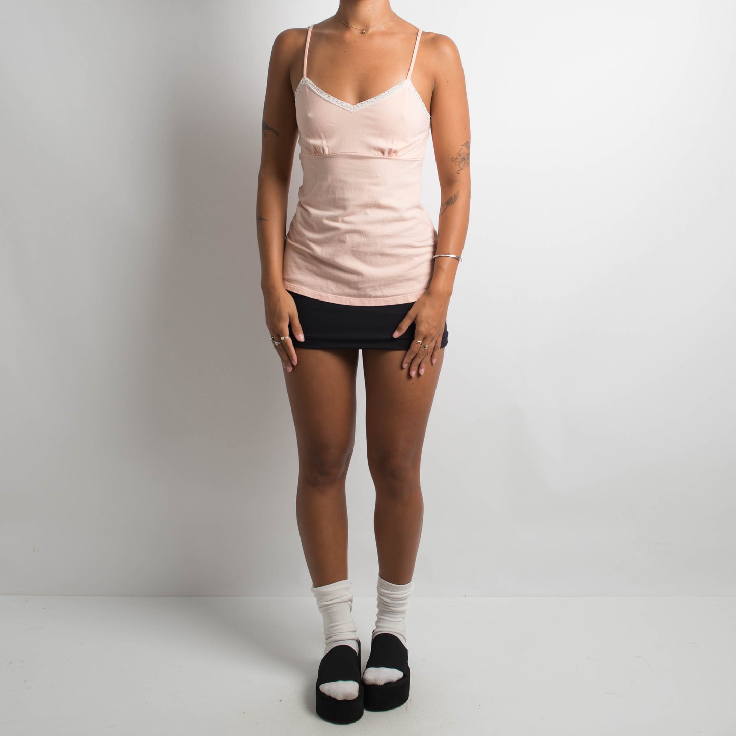 PEACH COTTON CAMISOLE